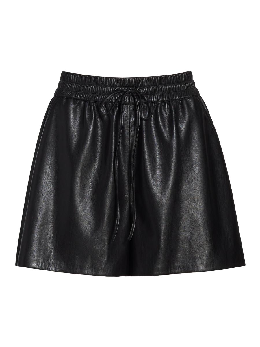 Good American Better Than Leather Drawstring Shorts | Saks