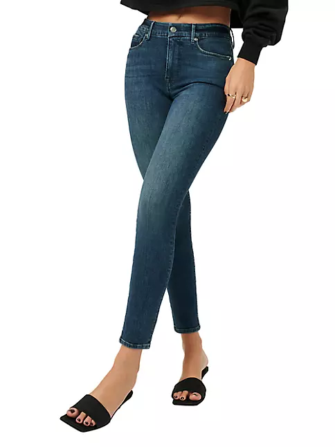 Shop Good American Good Legs High-Rise Skinny Jeans | Saks Fifth Avenue | Stretchjeans