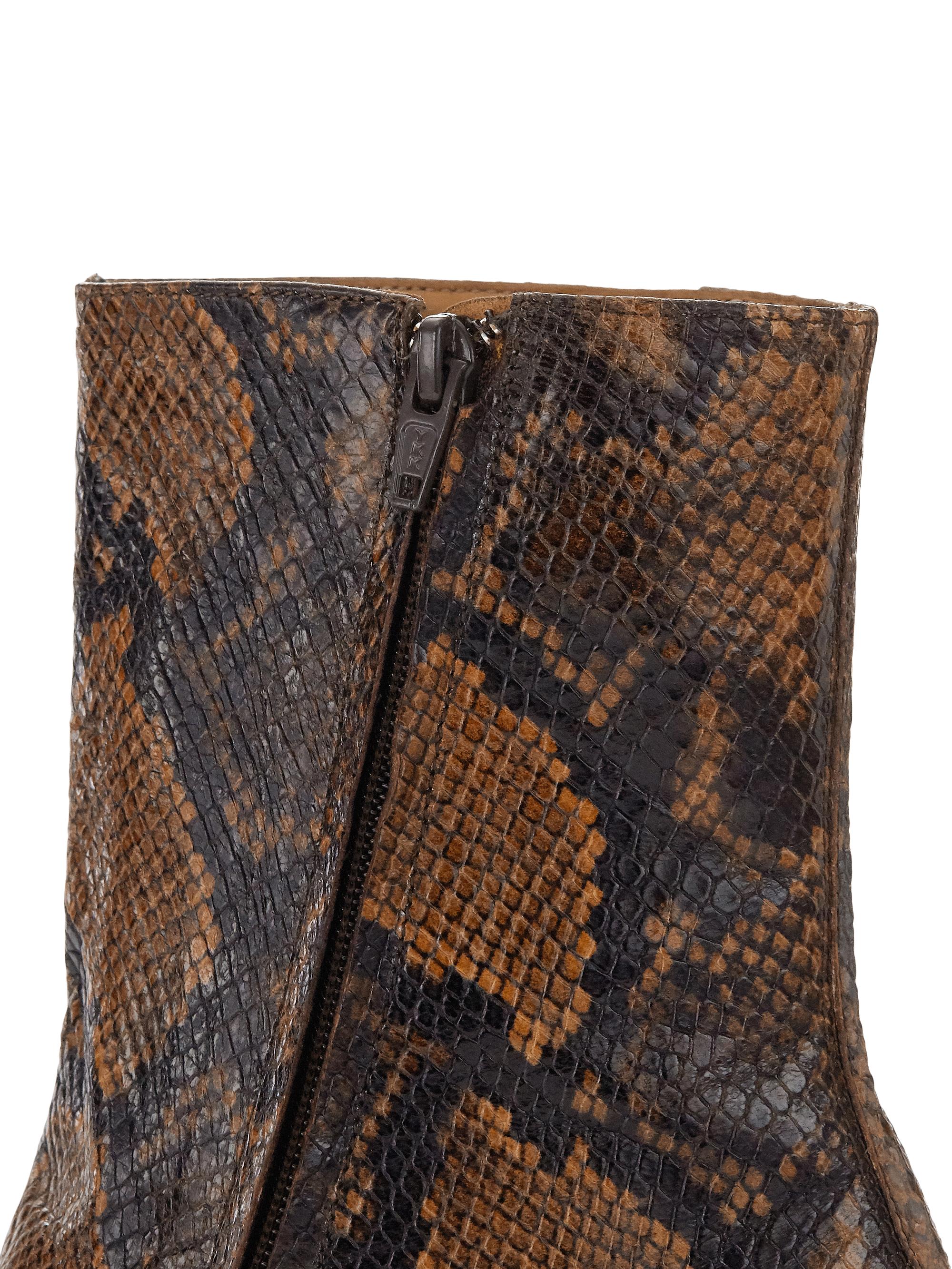 Sunni Sunni Reese Snake-Embossed Boots | Saks Fifth Avenue display picture 1