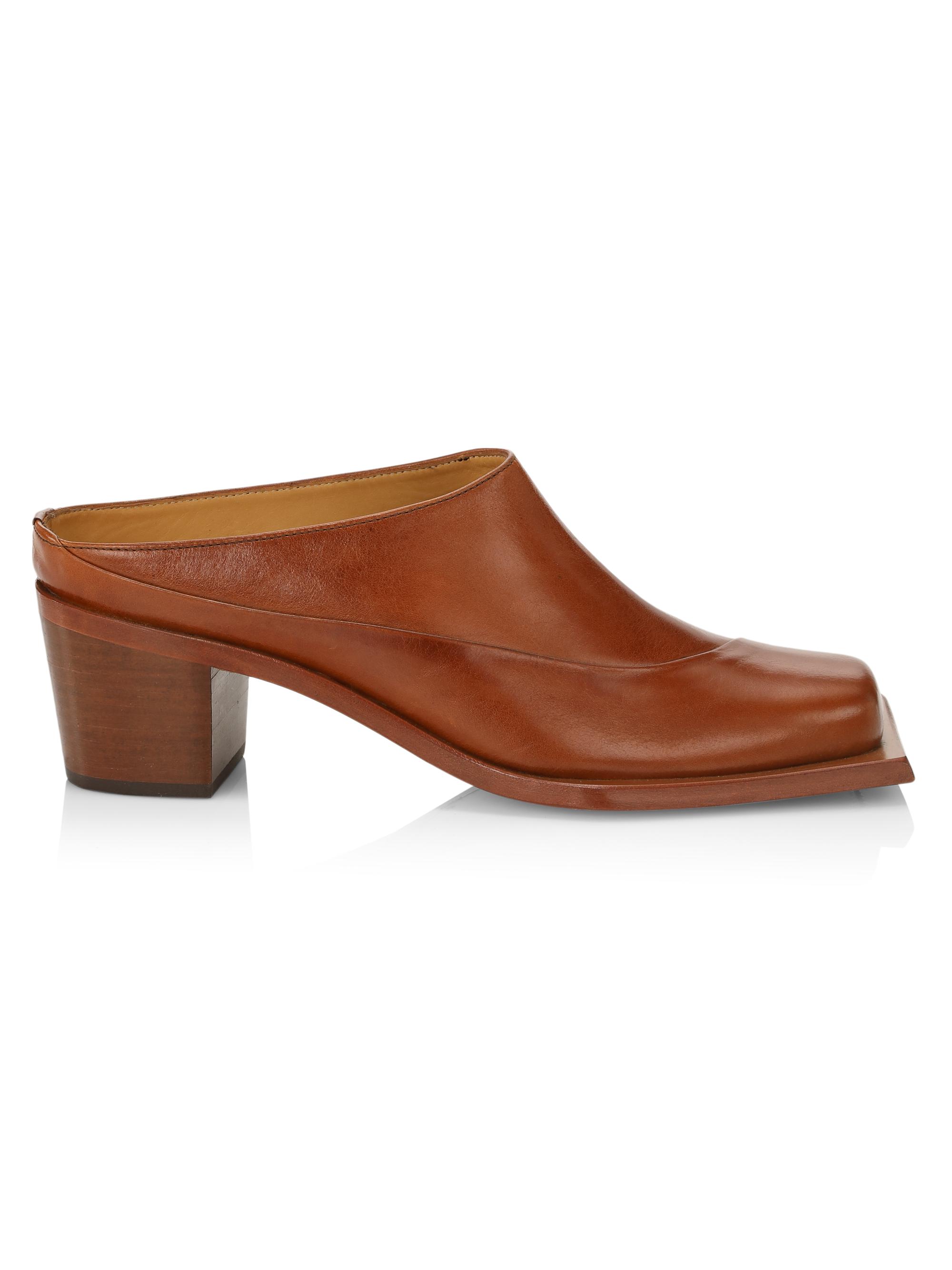 靴 Square Buckle Mules brown 37 靴 Square Buckle Mules brown