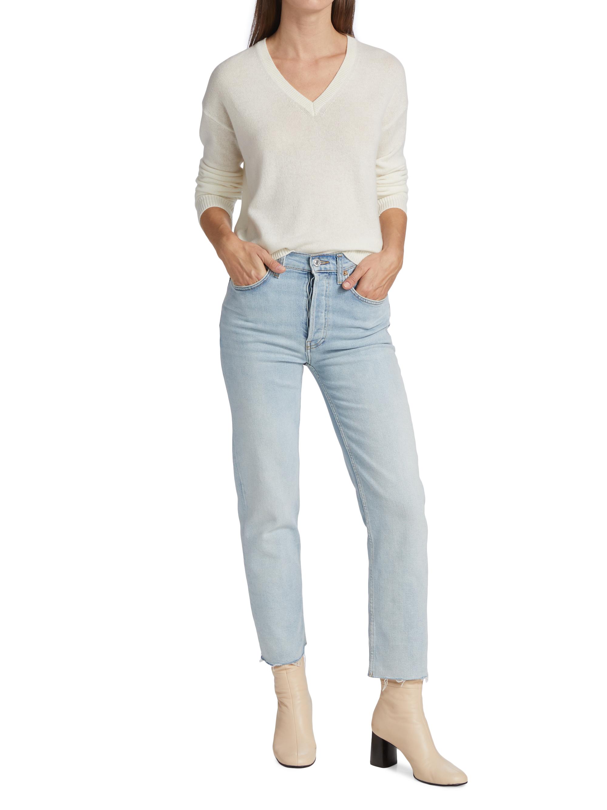 Theory Easy V-Neck Cashmere Sweater | Saks Fifth Avenue