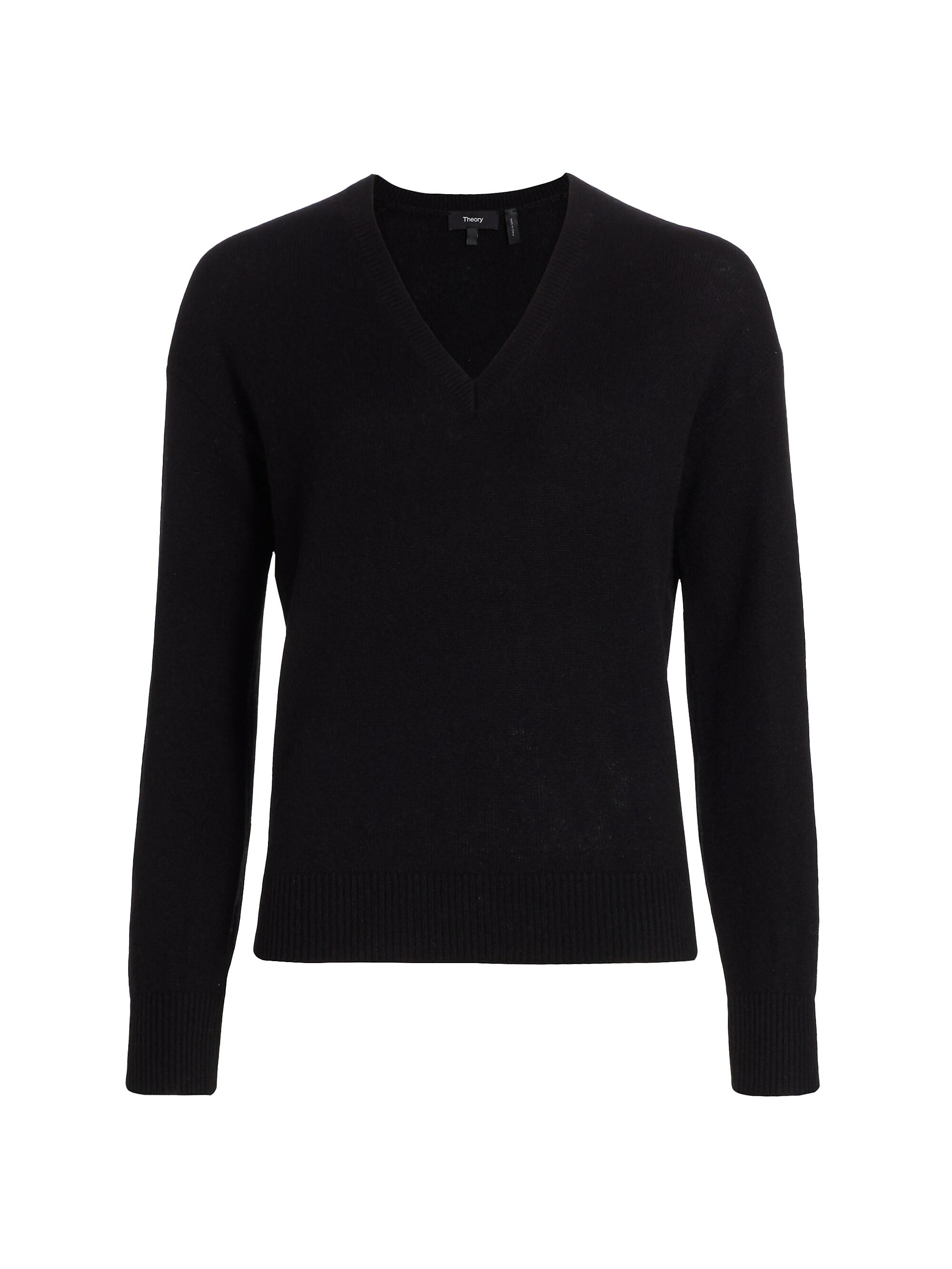 Theory Easy V-Neck Cashmere Sweater | Saks Fifth Avenue