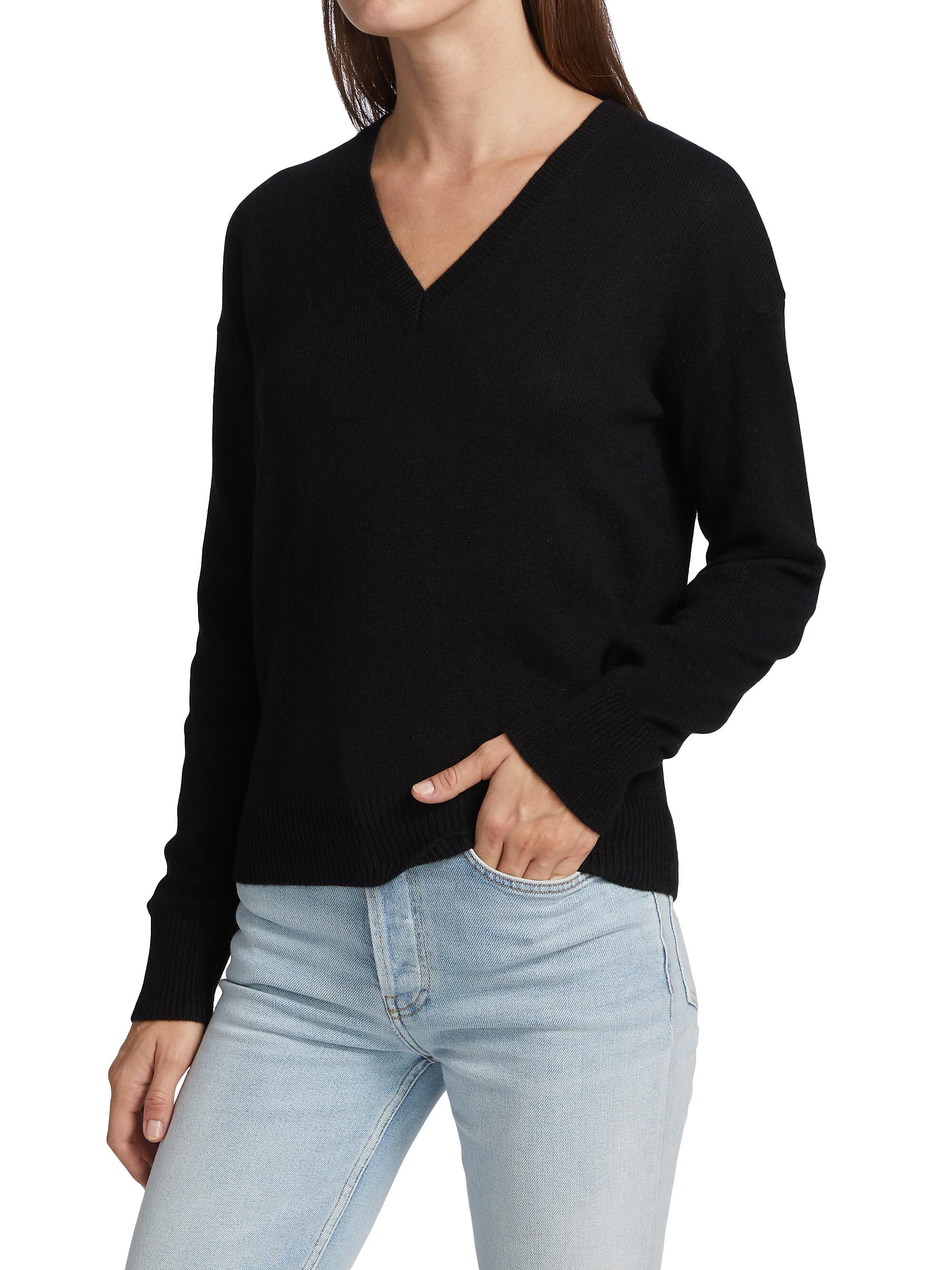 Theory Easy V-Neck Cashmere Sweater | Saks Fifth Avenue
