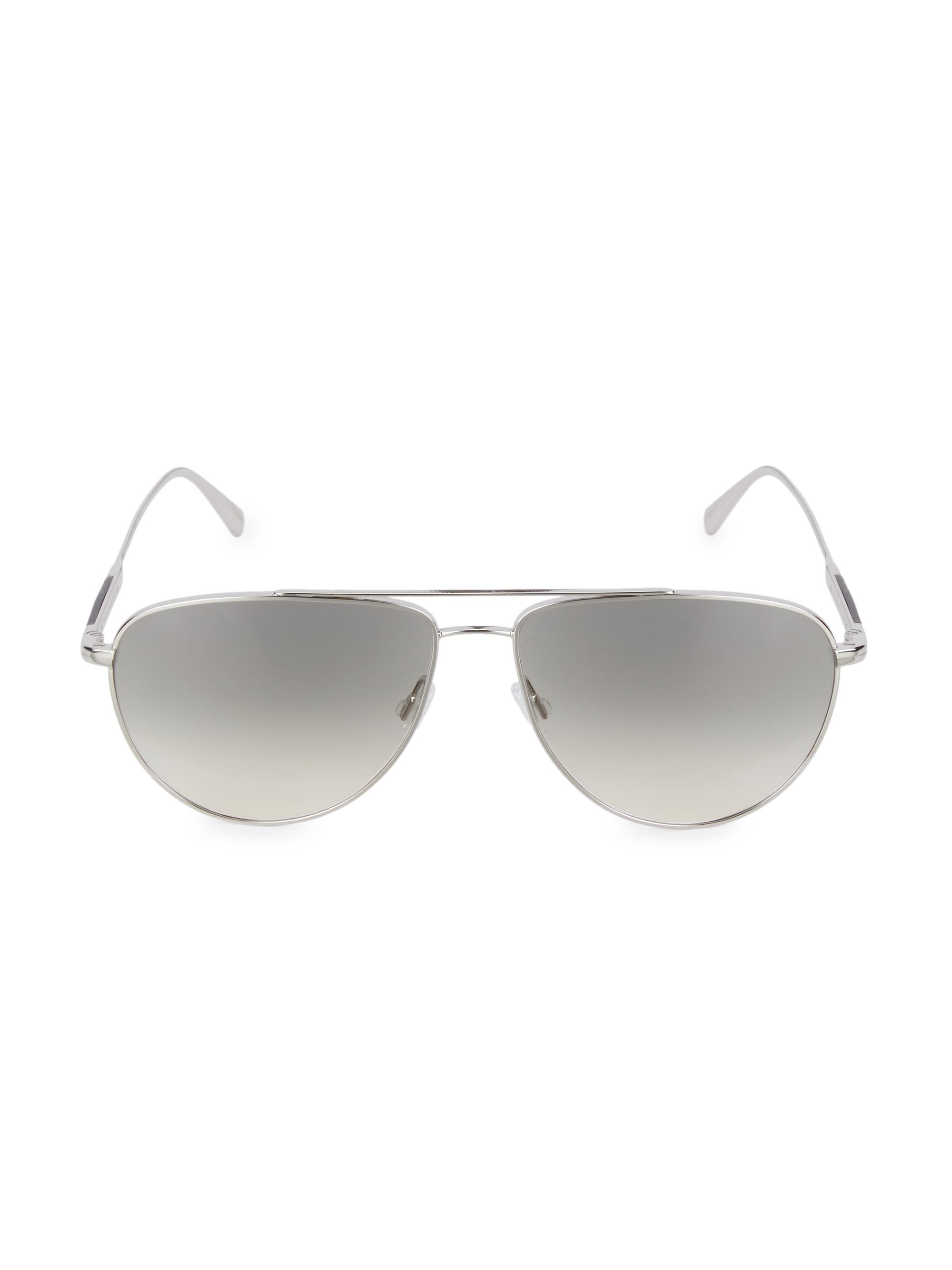 Brunello Cucinelli & Oliver Peoples Women's Disoriano 58MM Aviator Sunglasses - Silver