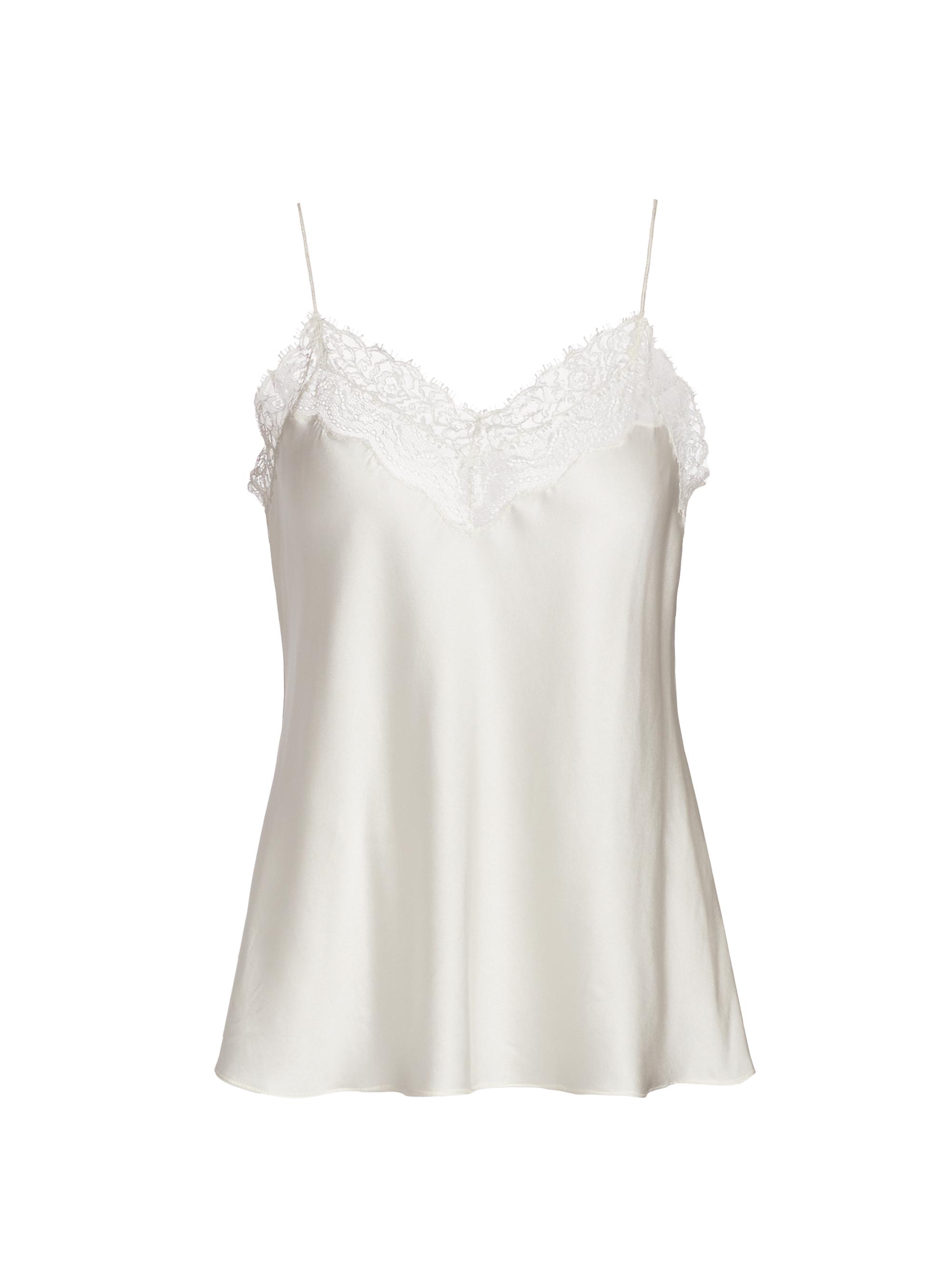 SIMKHAI Women's Erika Silk Lace Cami - White