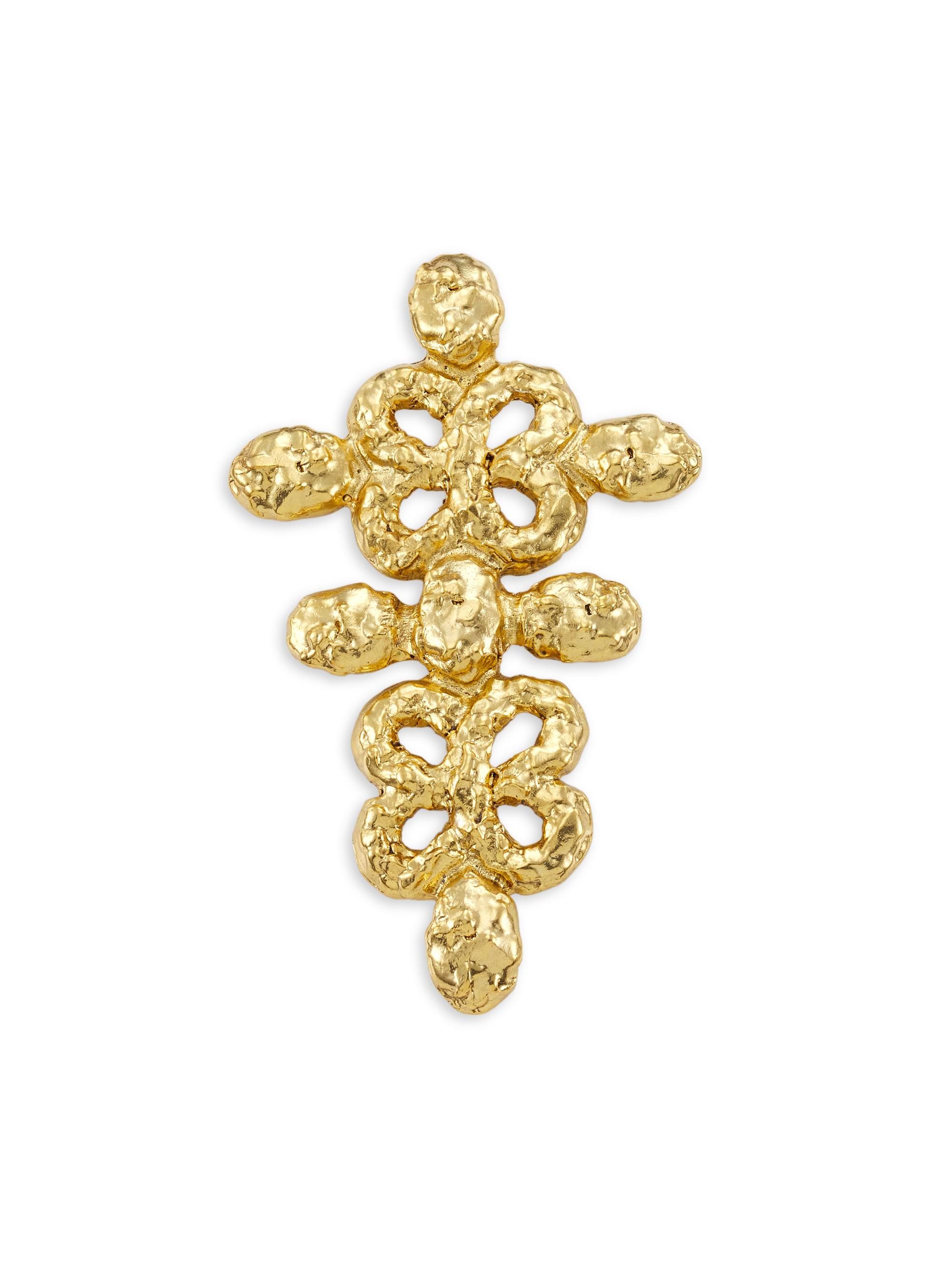 Kenneth Jay Lane Women's 22K Goldplated Clover Pin - Gold