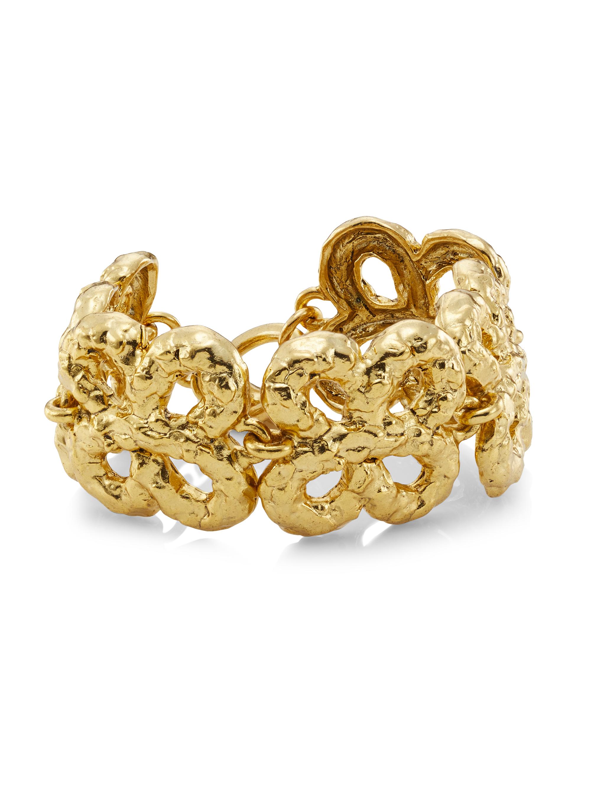 Kenneth Jay Lane Women's 22K Goldplated Clover Bracelet - Gold
