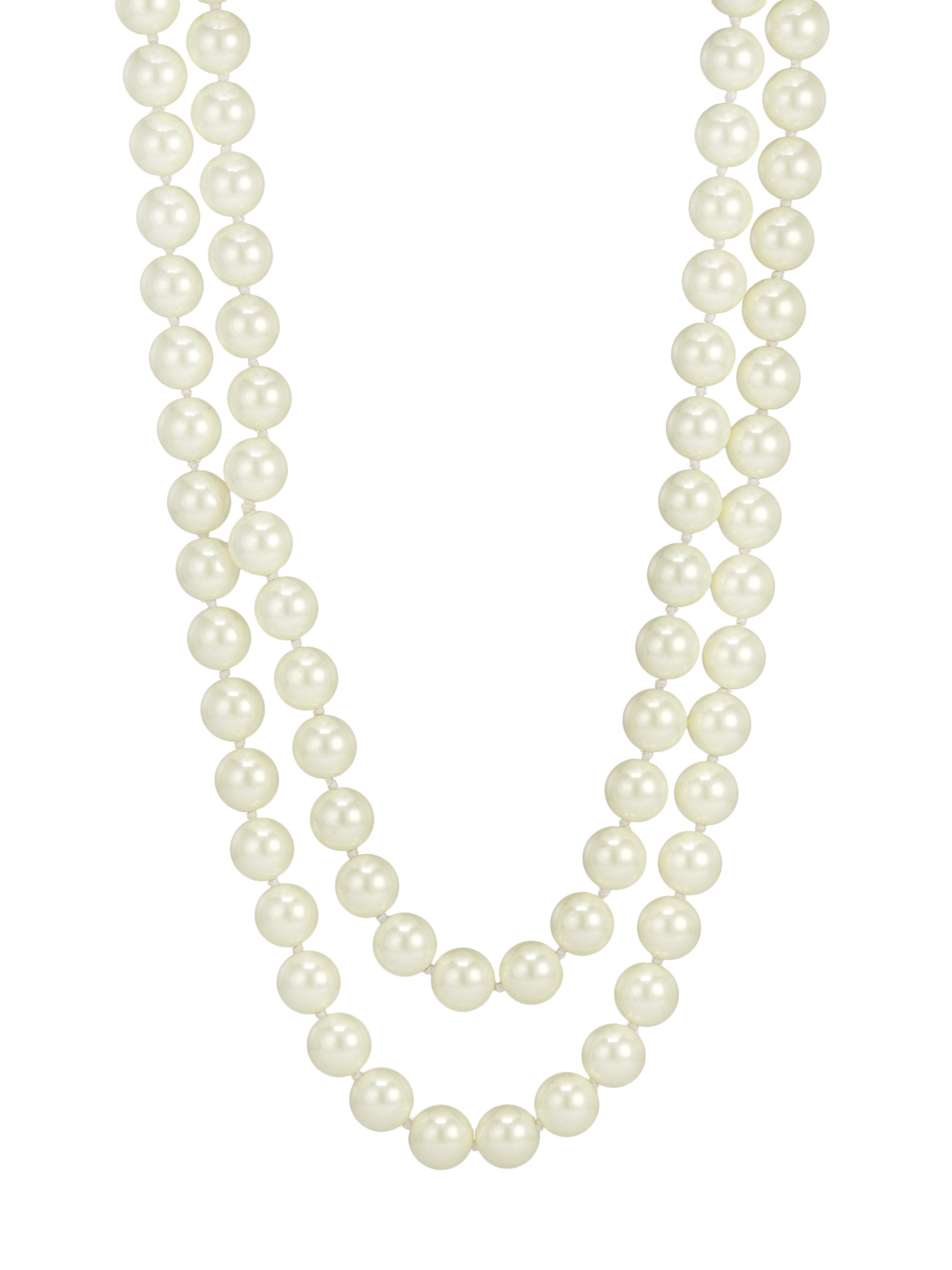 Kenneth Jay Lane Women's Faux Pearl Rope Necklace - Pearl