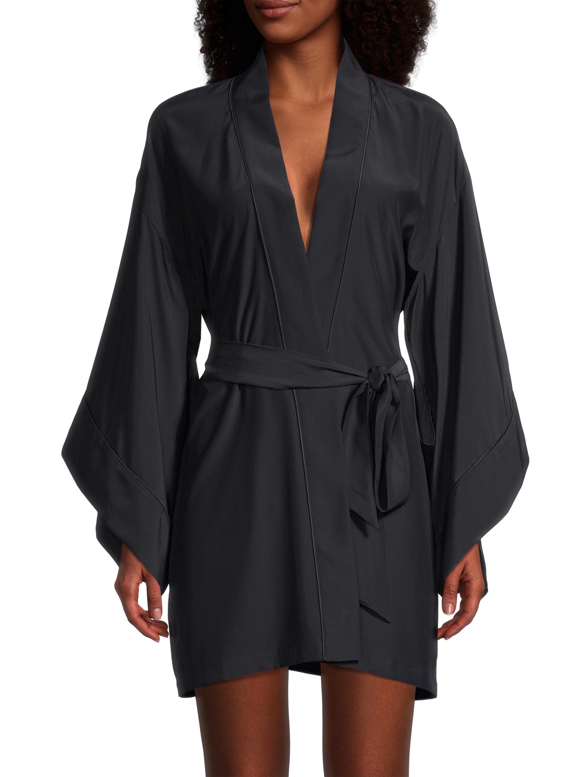 Kiki de Montparnasse Silk Kimono-Inspired Robe | Saks Fifth Avenue