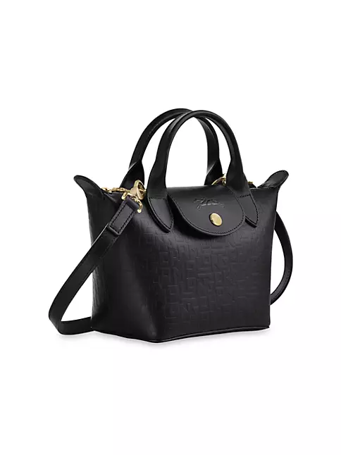 Le Pliage Cuir XS Top handle bag Ivory - Leather (L1500757238)