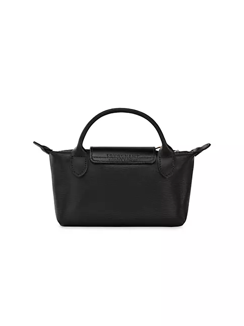Le Pliage Original Pouch with handle Black - Recycled canvas