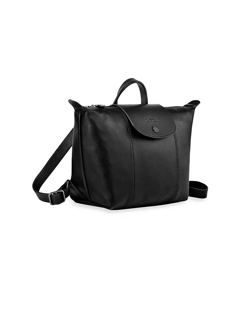 Le Pliage Cuir Leather Shoulder Bag