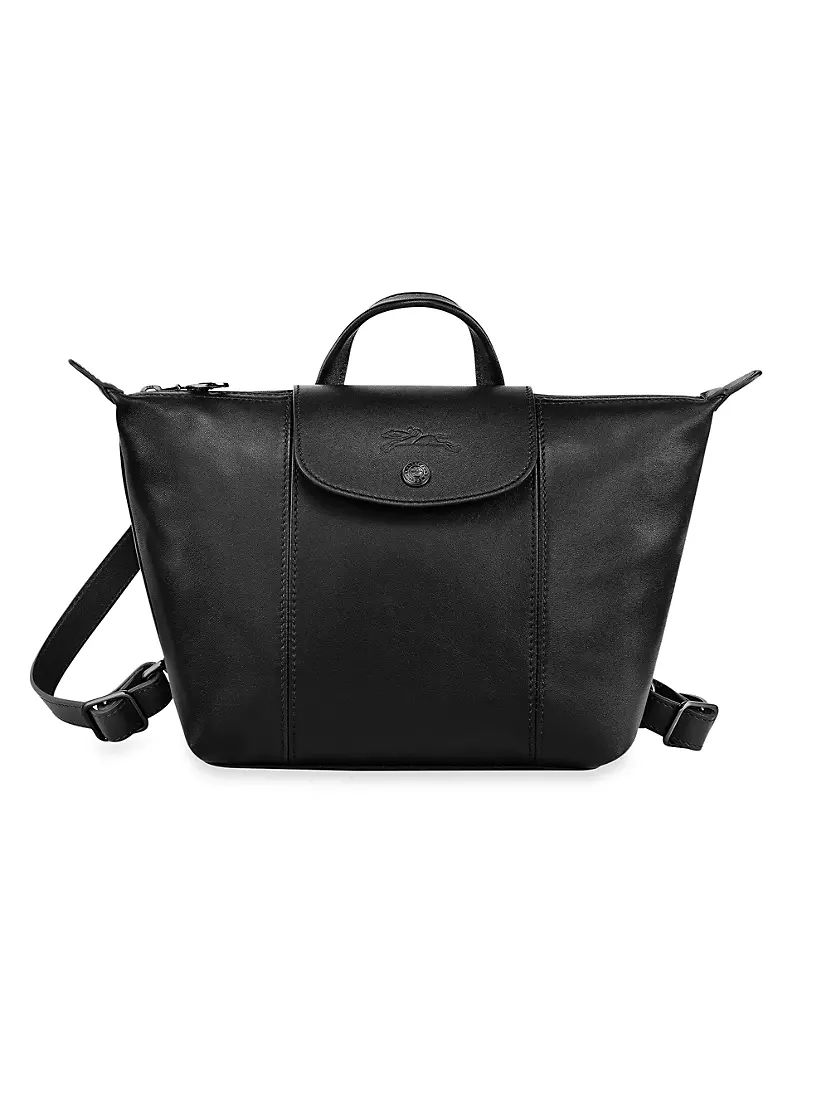 pliage leather backpack