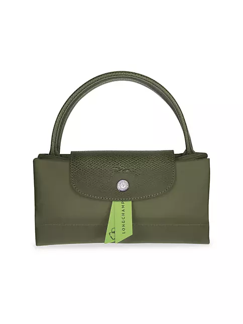 Longchamp Le Pliage Green Cosmetic Bag with Handle