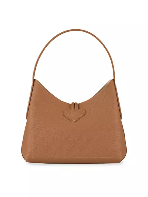 Longchamp Small Roseau Leather Tote Bag - Neutrals
