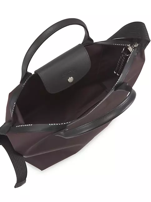 longchamp new neo top handle sling bag small size black adjusted strap