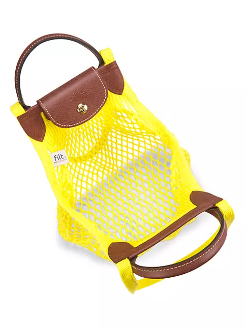 Shop Longchamp Le Pliage Filet Top Handle Bag