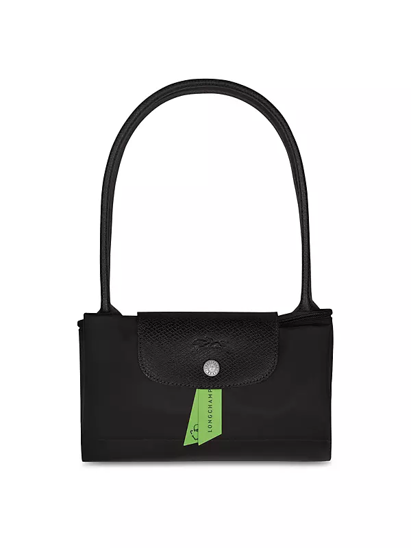 Longchamp Black Le Pliage Convertible Leather Tote Bag, Best Price and  Reviews