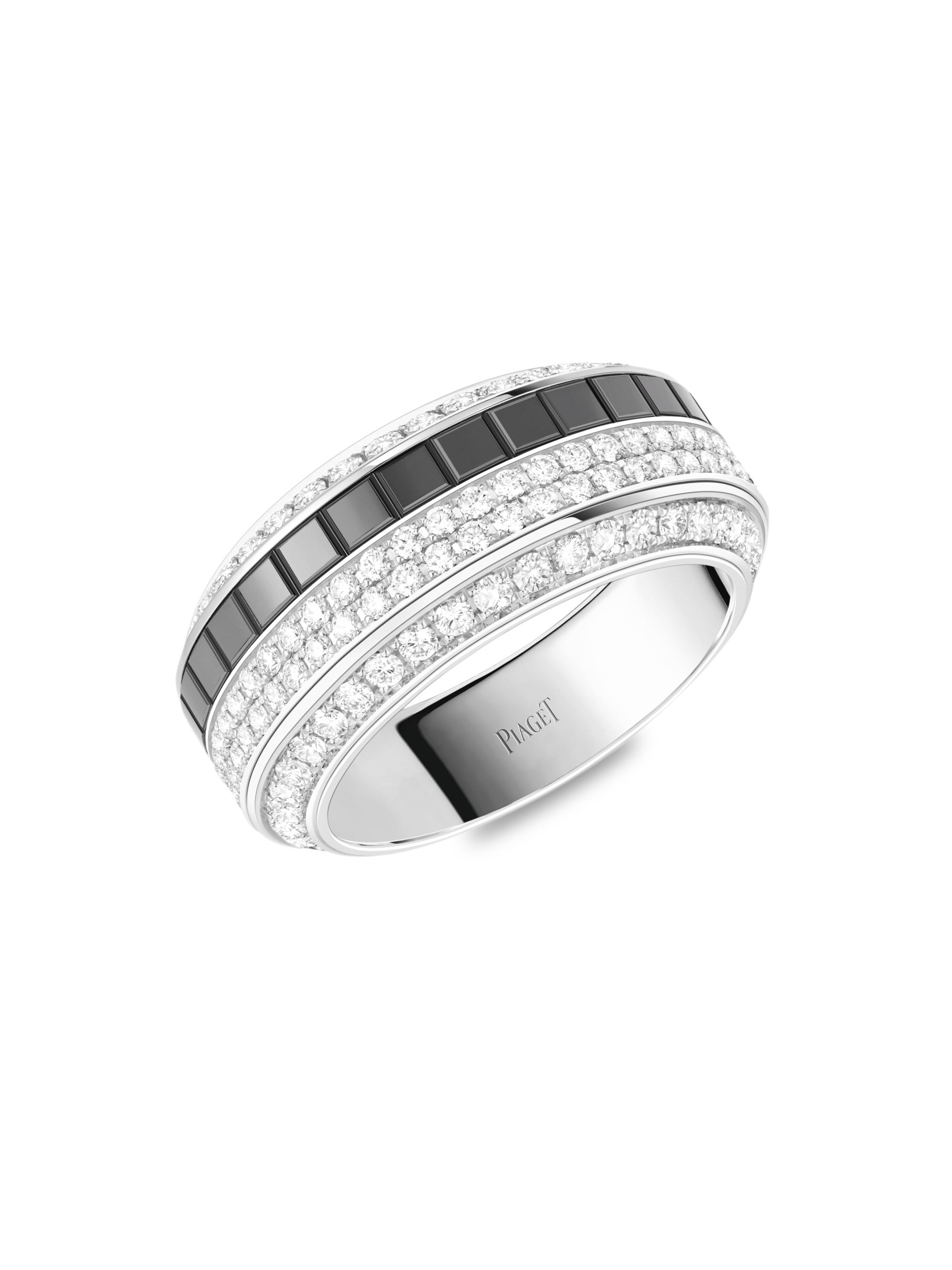 Piaget Women's Possession 18K White Gold, Ceramic & Diamond Ring