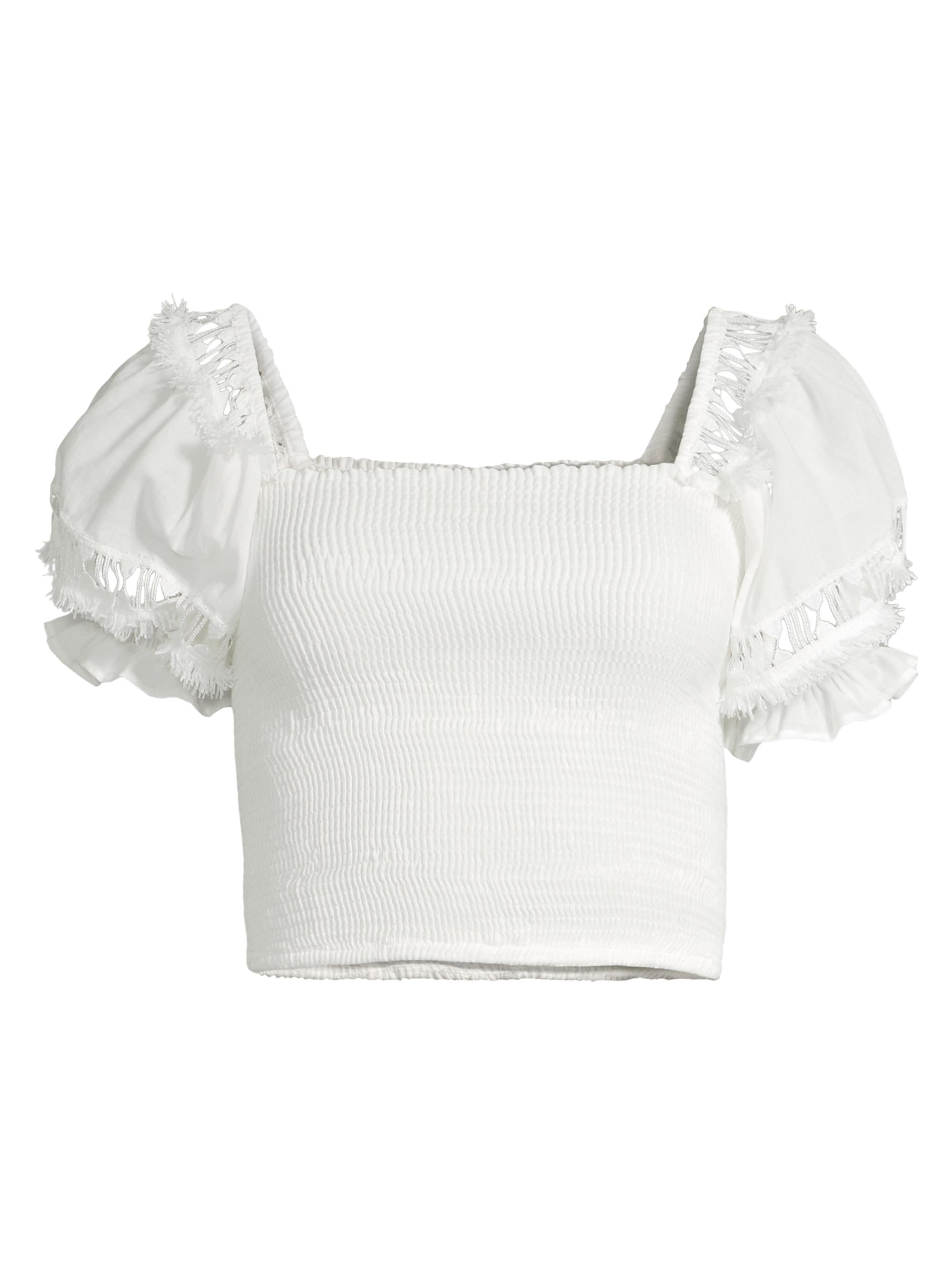 Peixoto Women's Mika Short-Sleeve Top - White