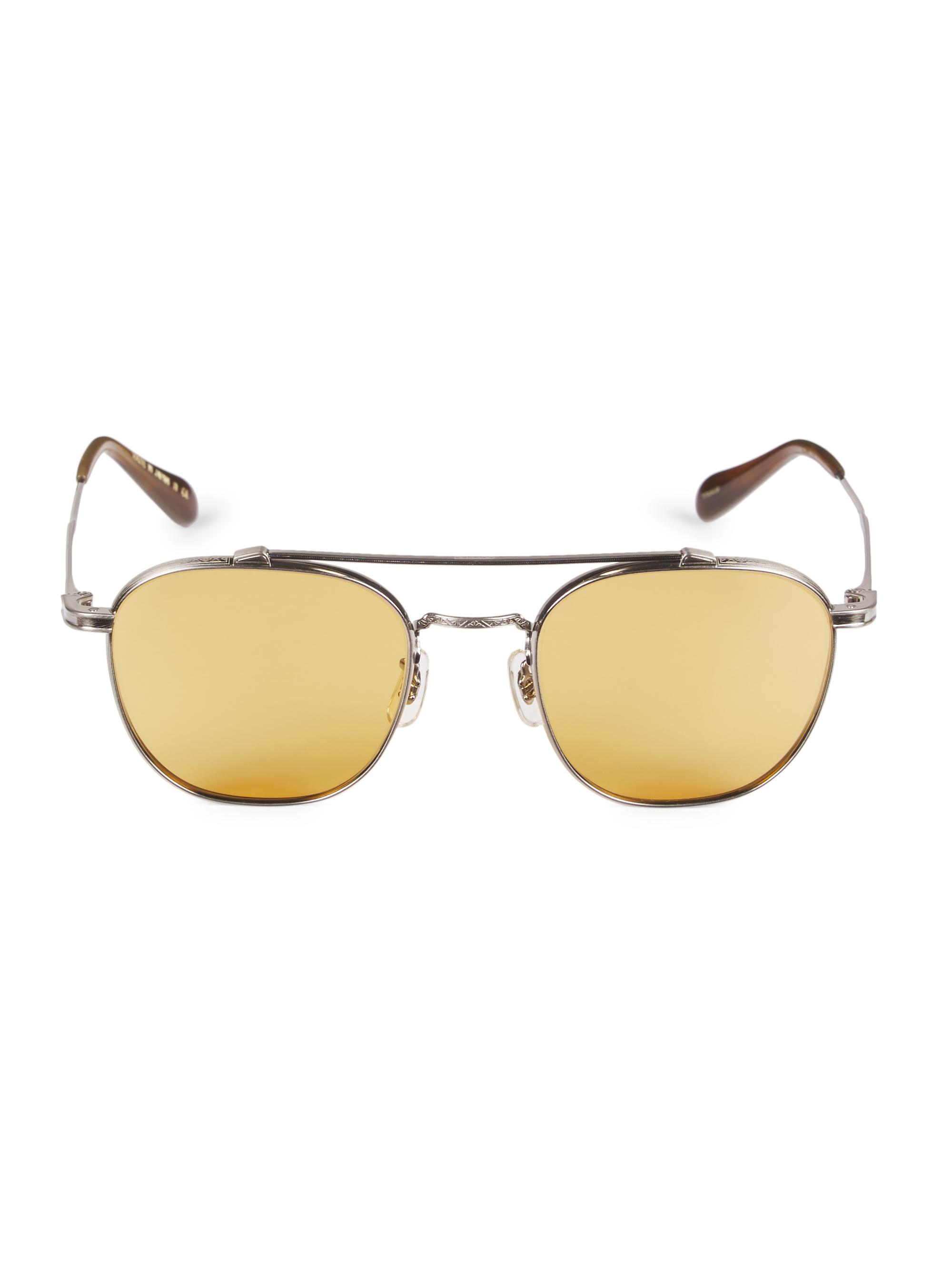 Oliver Peoples Mandeville 49MM Square Sunglasses | Saks Fifth Avenue