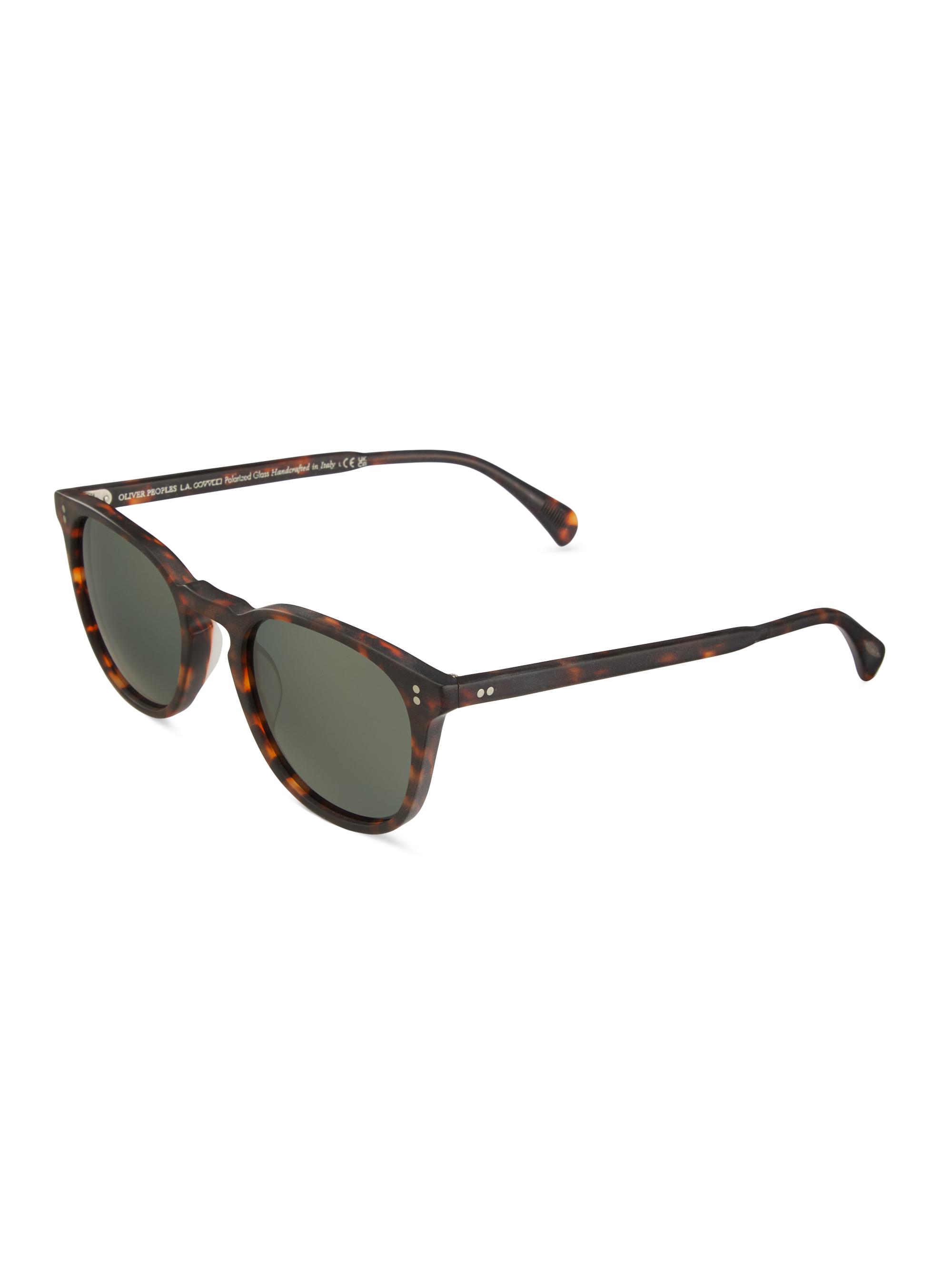 Oliver Peoples Men's Finley Esq Sun 51 Round Sunglasses - Brown Brown