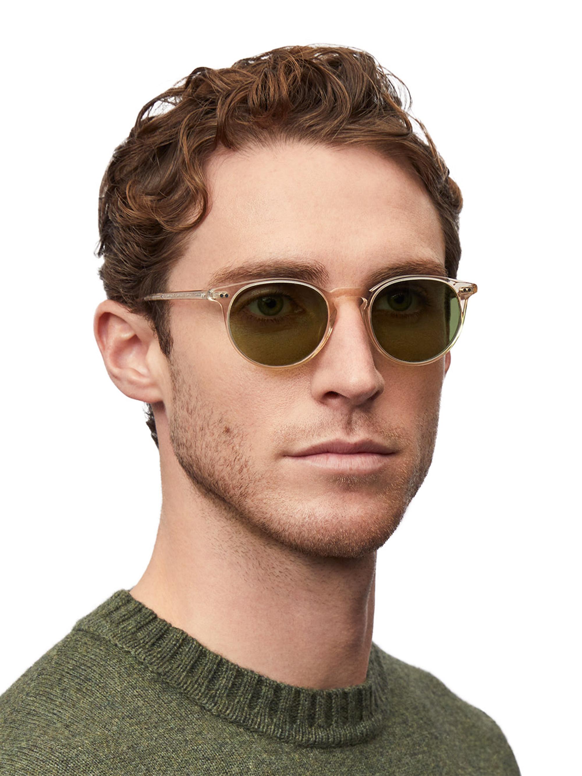 Oliver People’s Reigh Sunglasses Oliver Peoples OV5004SU Riley Sun S (49 - 20) with Blue  main image 2