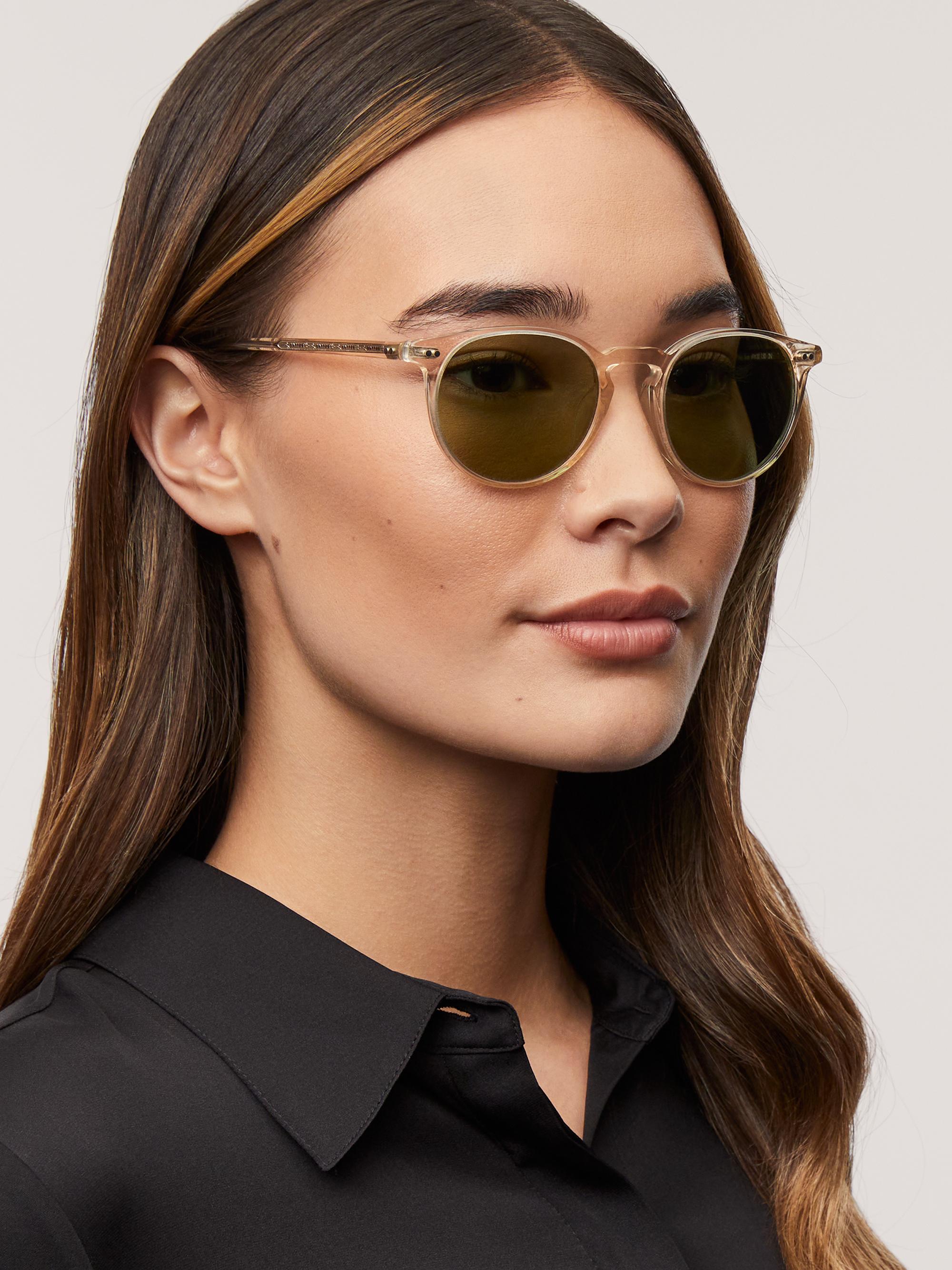 Oliver Peoples Riley 49MM Round Sunglasses | Saks Fifth Avenue display picture 1