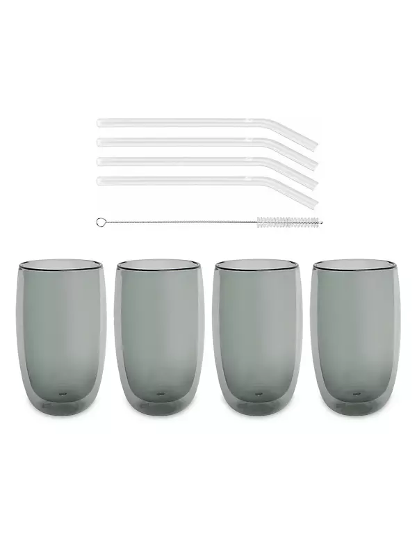 Zwilling Sorrento 9-Piece Double Wall Coffee and Beverage Glassware Set