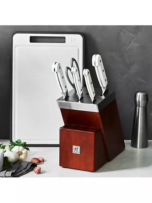 ZWILLING Four Star 5-pc Compact Self-Sharpening Knife Block Set - White,  5-pc - Pay Less Super Markets