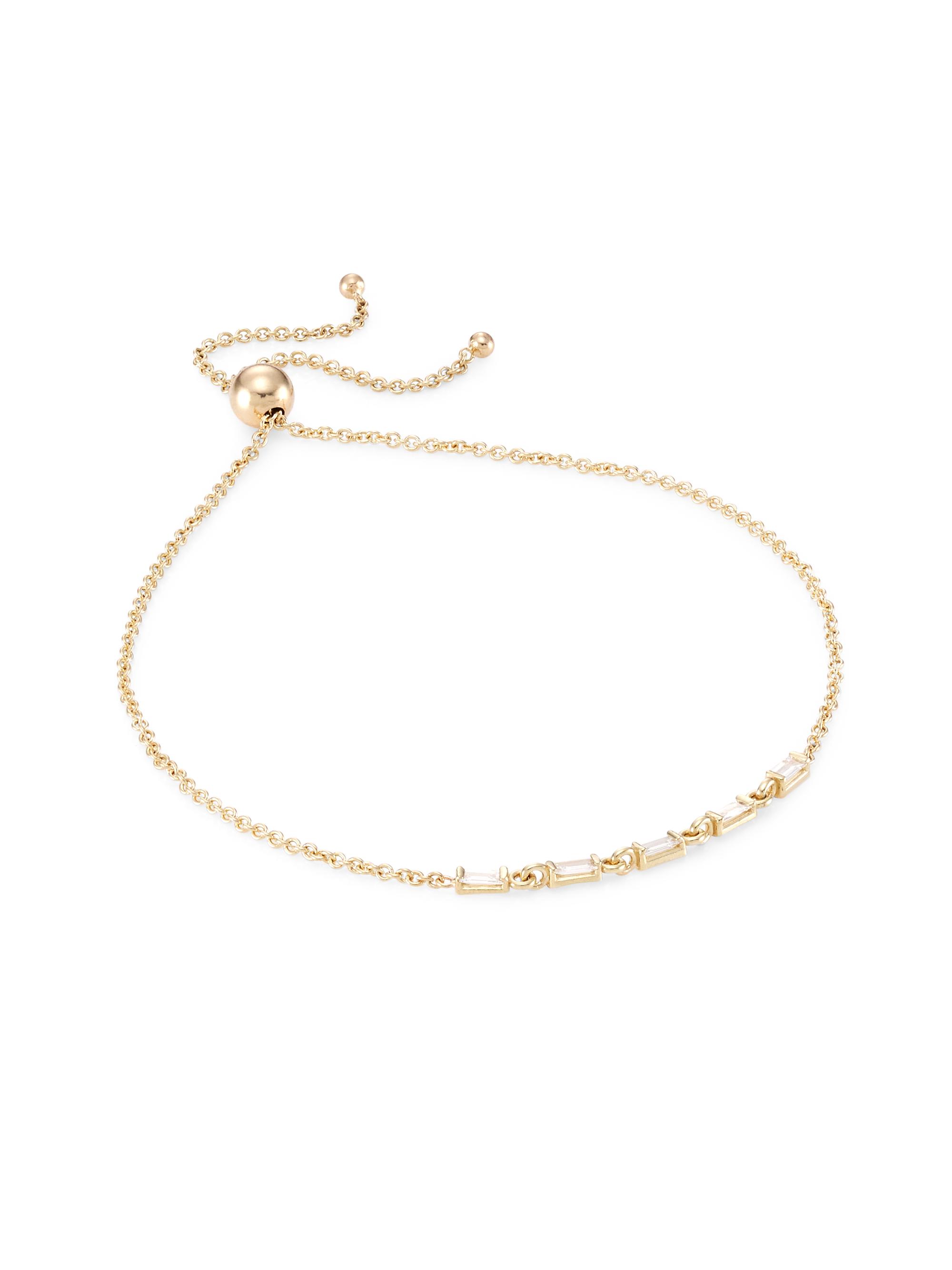 ZOE CHICCO Women's Baguette Diamonds 14K Gold & Diamond Bracelet - Yellow Gold