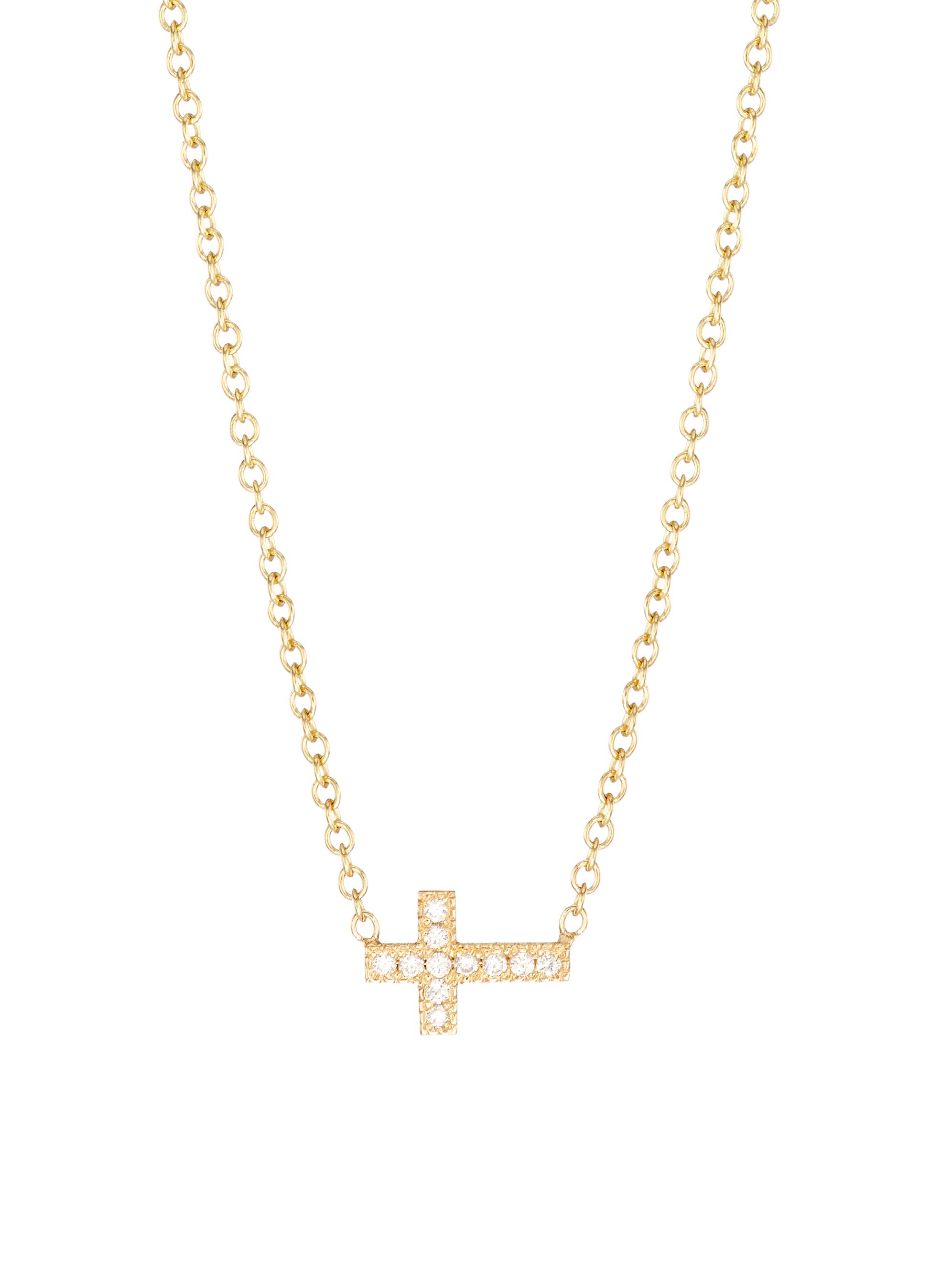 Zoë Chicco Women's Midi Bitty Symbols 14K Gold & Diamond Necklace - Yellow Gold
