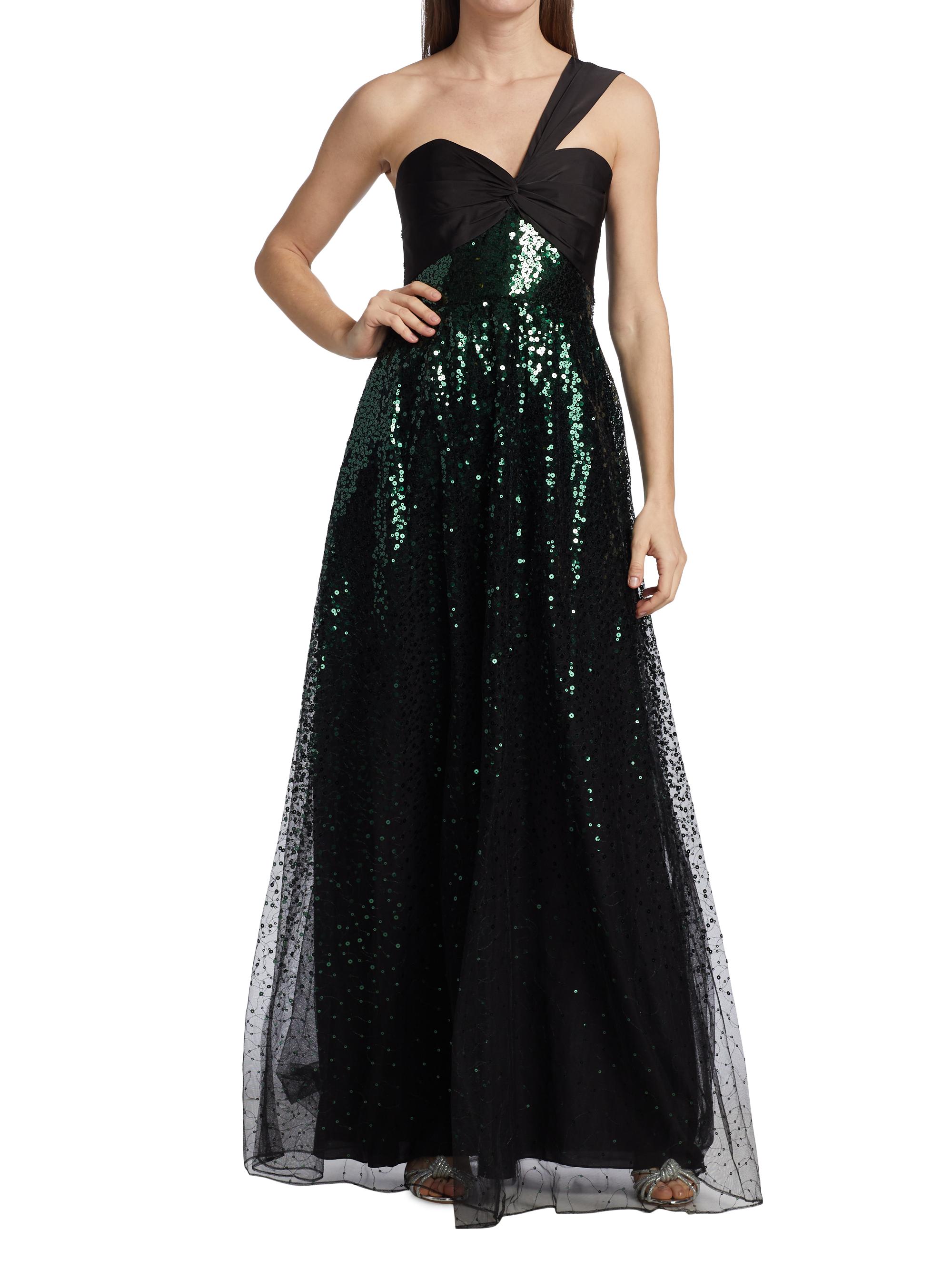 emerald green and black prom dress Strapless Emerald Green Ruffle Multi-Layer Long Prom Dress, Green / 16 main image 1