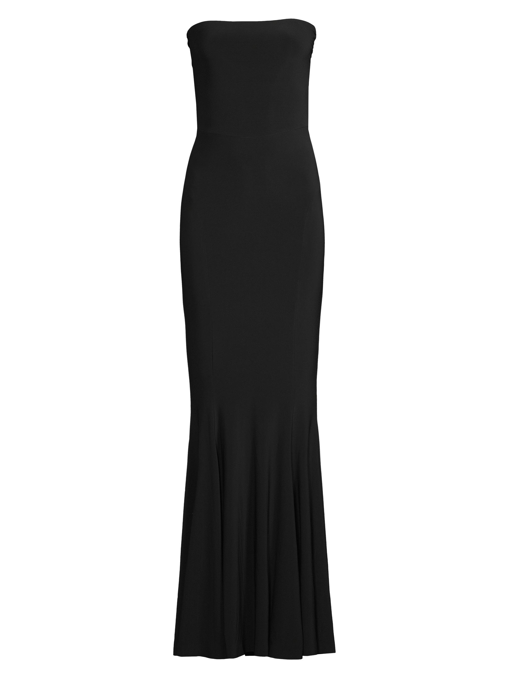 Norma Kamali Women's Strapless Mermaid Gown - Black