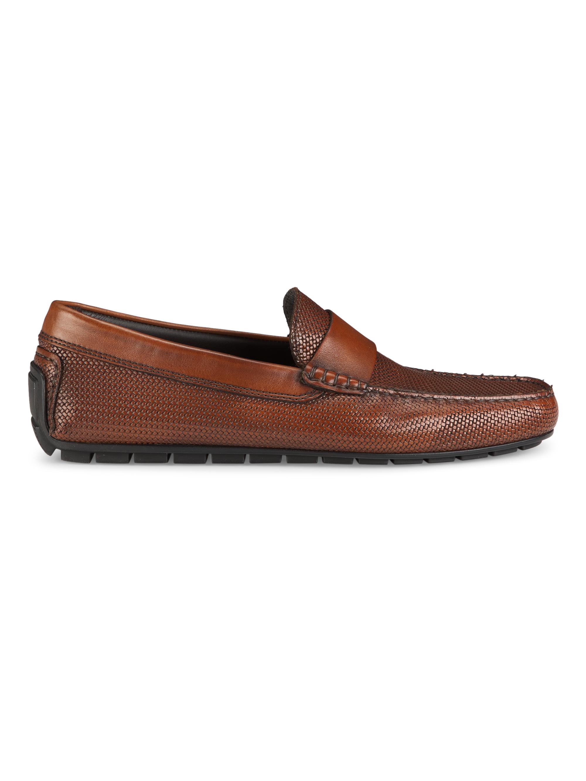 To Boot New York Men's Magnus Leather Driving Moccasins - Cuoio