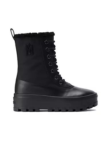 Hero Shearling-Lined Lug-Sole Boots