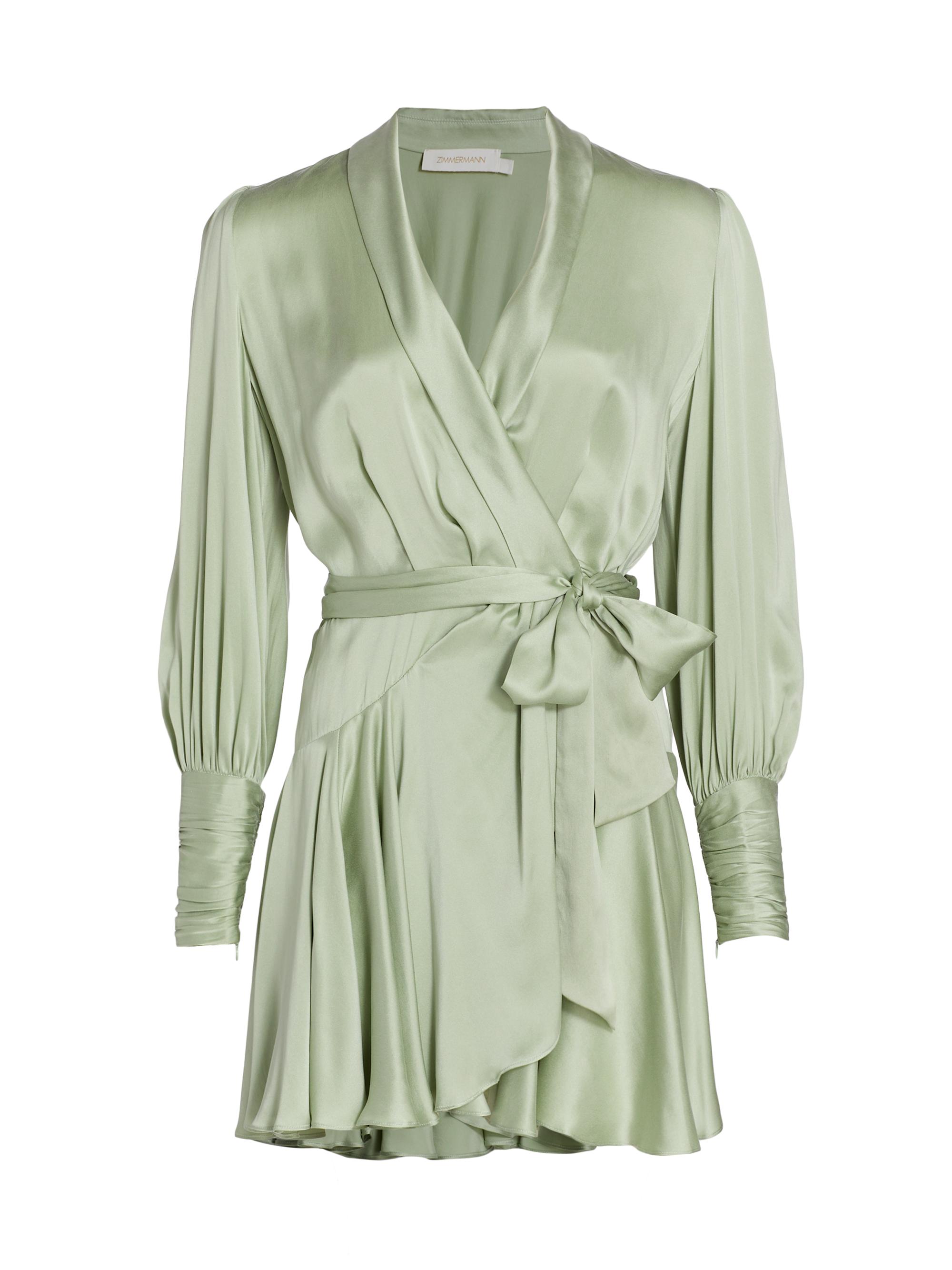 Zimmermann Silk Wrap Minidress | Saks Fifth Avenue