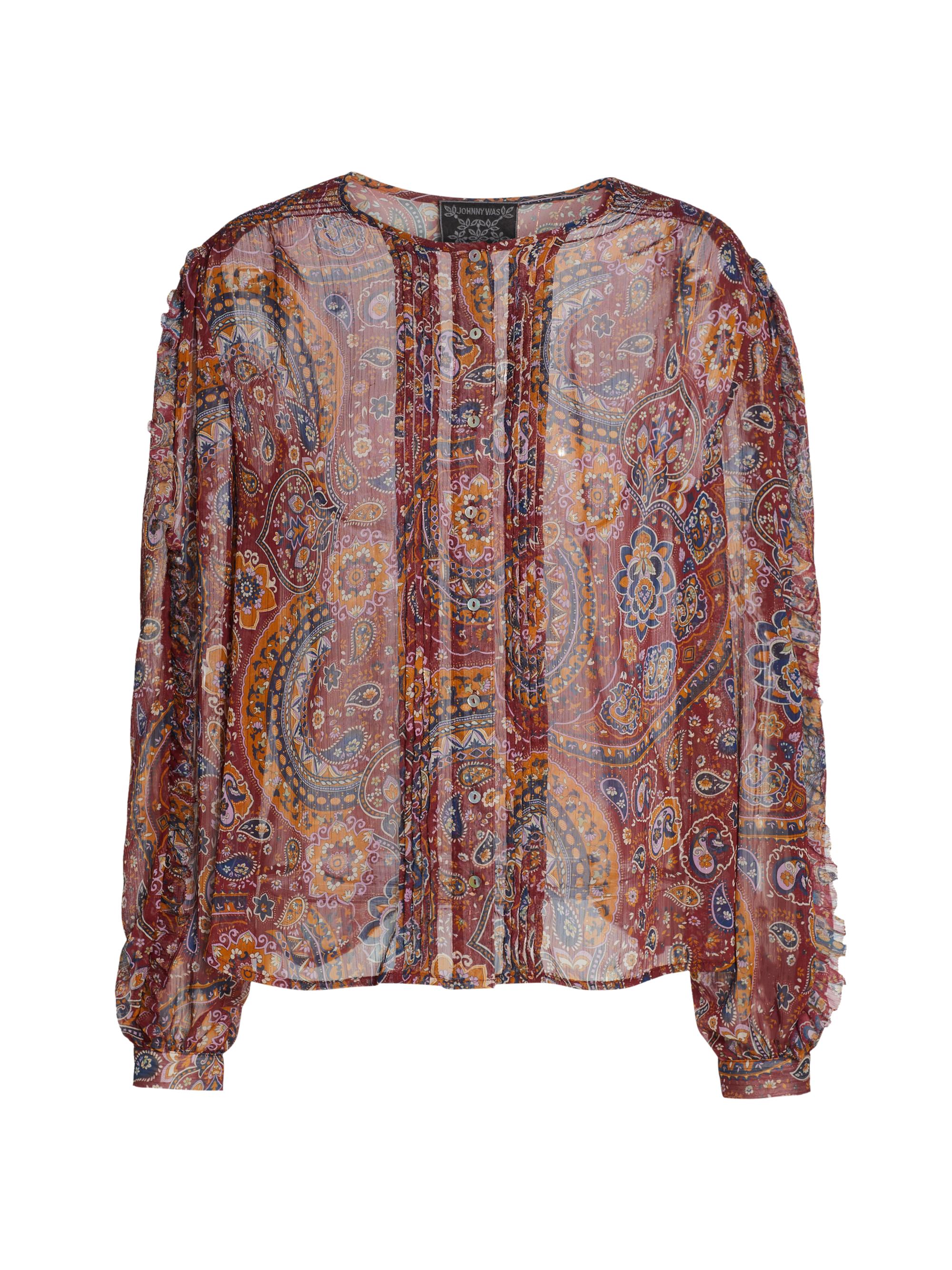 Johnny Was Women's Epsilon Paisley Peasant Top