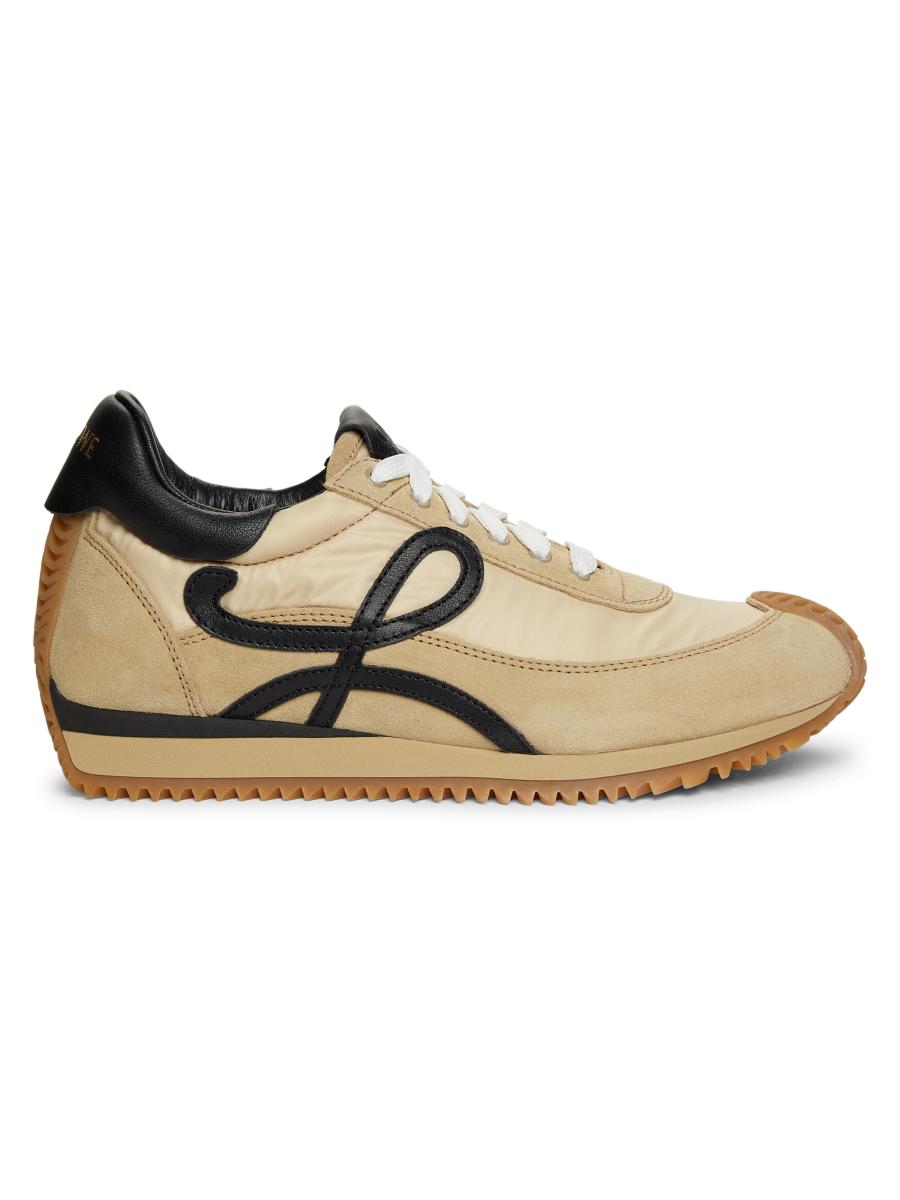 LOEWE Women's Flow Runner Mix Leather Sneakers | Saks Fifth