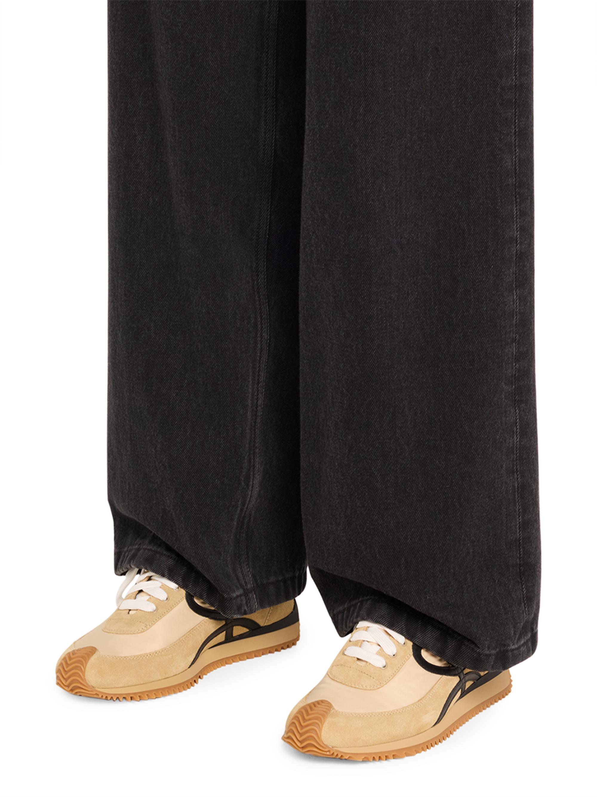 Flow Runner Mix Leather Sneakers