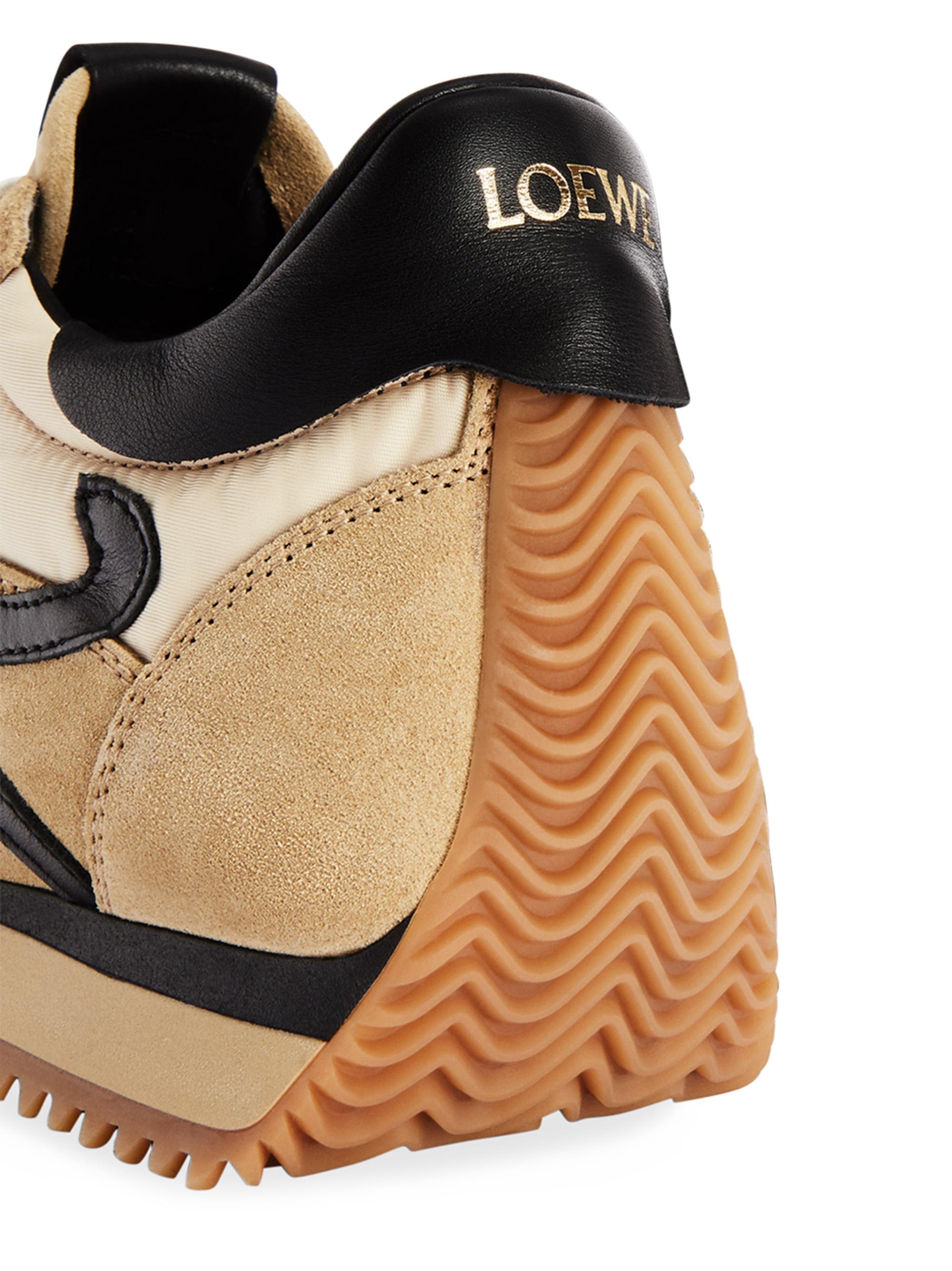 Flow Runner Mix Leather Sneakers