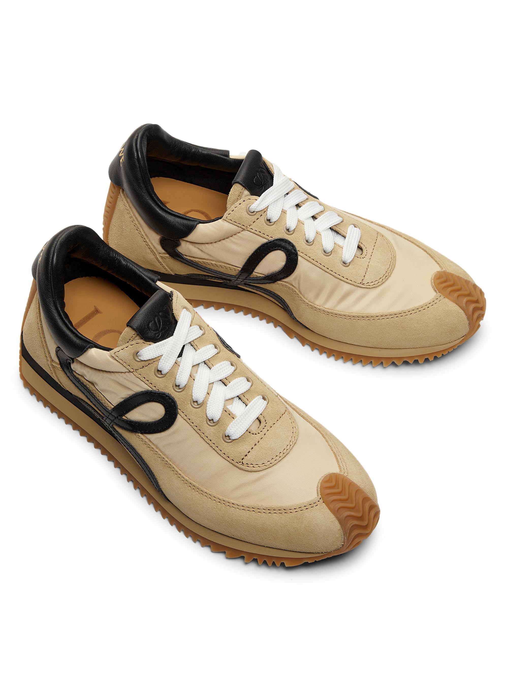 Flow Runner Mix Leather Sneakers