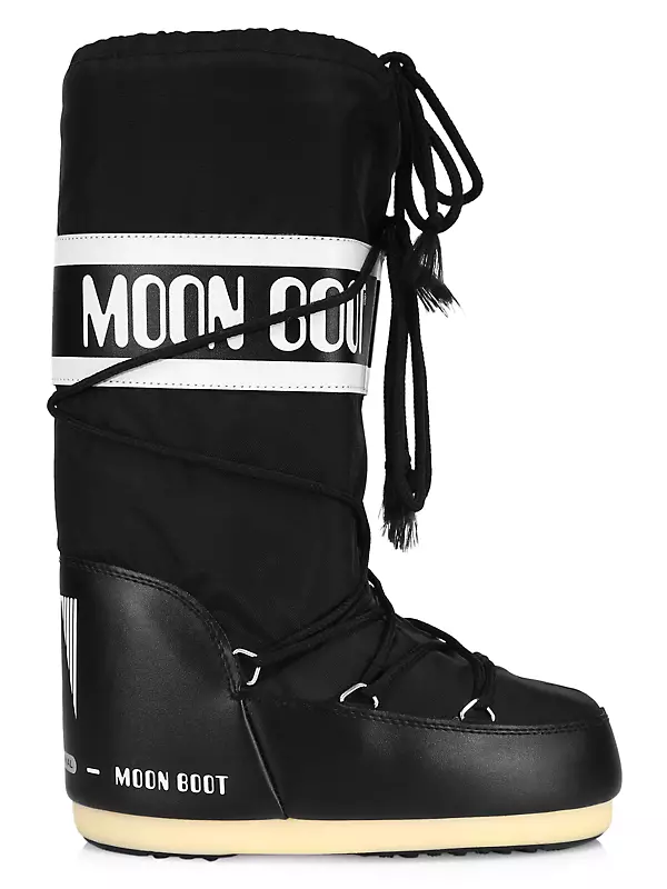 Moon Boot Men's Unisex Icon Nylon Snow Boots - Electric Blue - Size 9