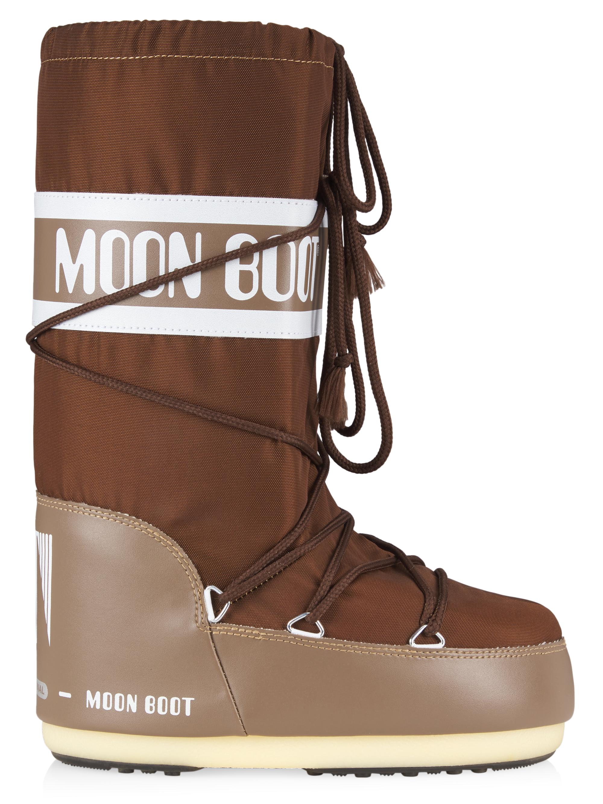 Moon Boot Men's Unisex Icon Nylon Snow Boots - Shitake