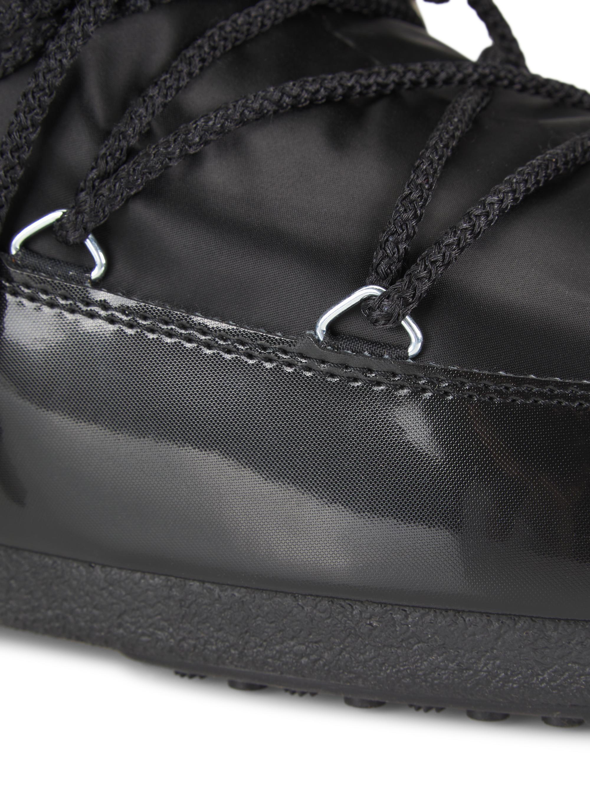 MOON BOOT　ICON LOW BLACK NYLON BOOTSブラック Icon Low rubber boots in black - Moon Boot | Mytheresa