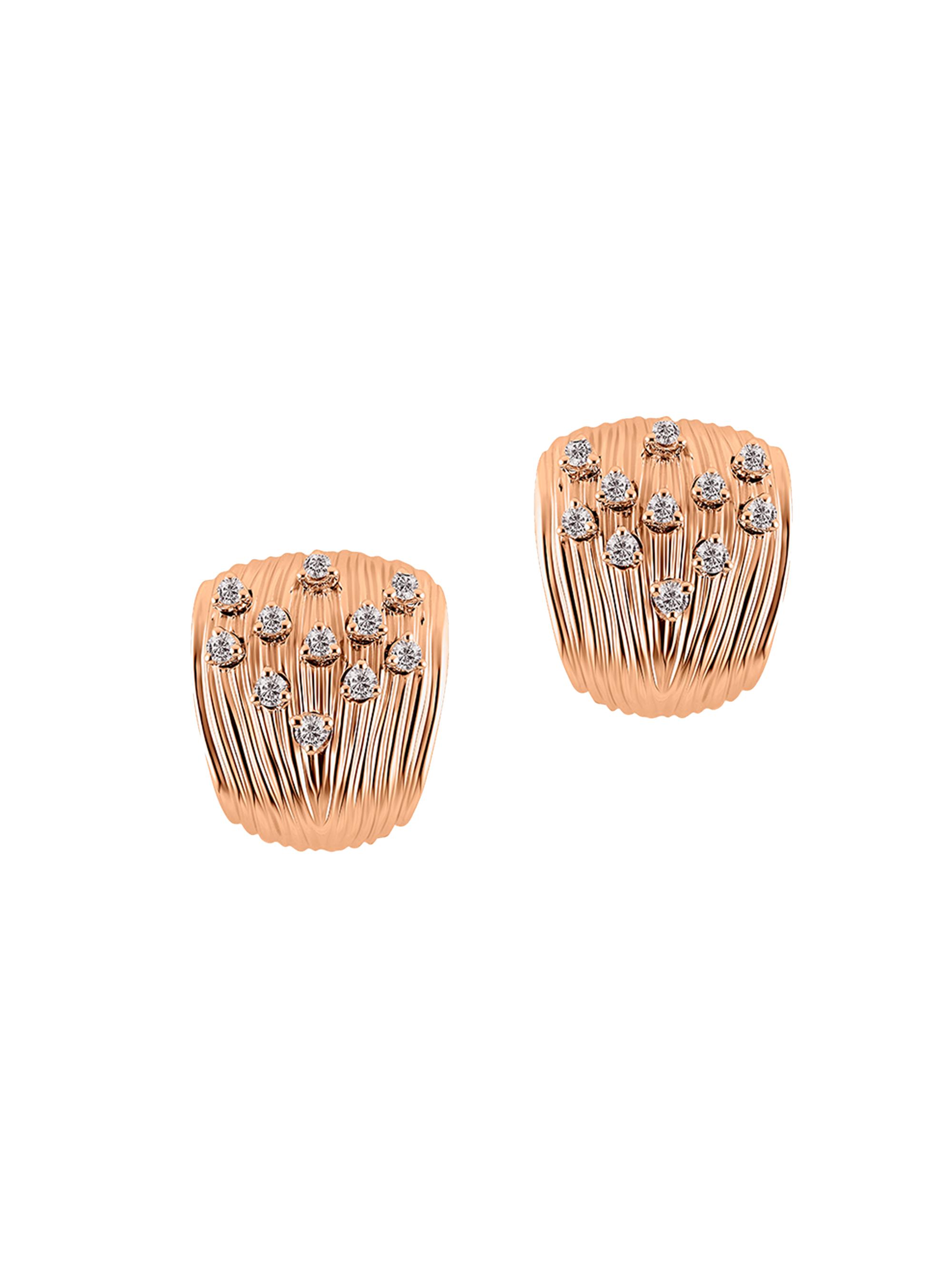 Hueb Women's Bahia 18K Rose Gold & Diamond Earrings - Pink Gold