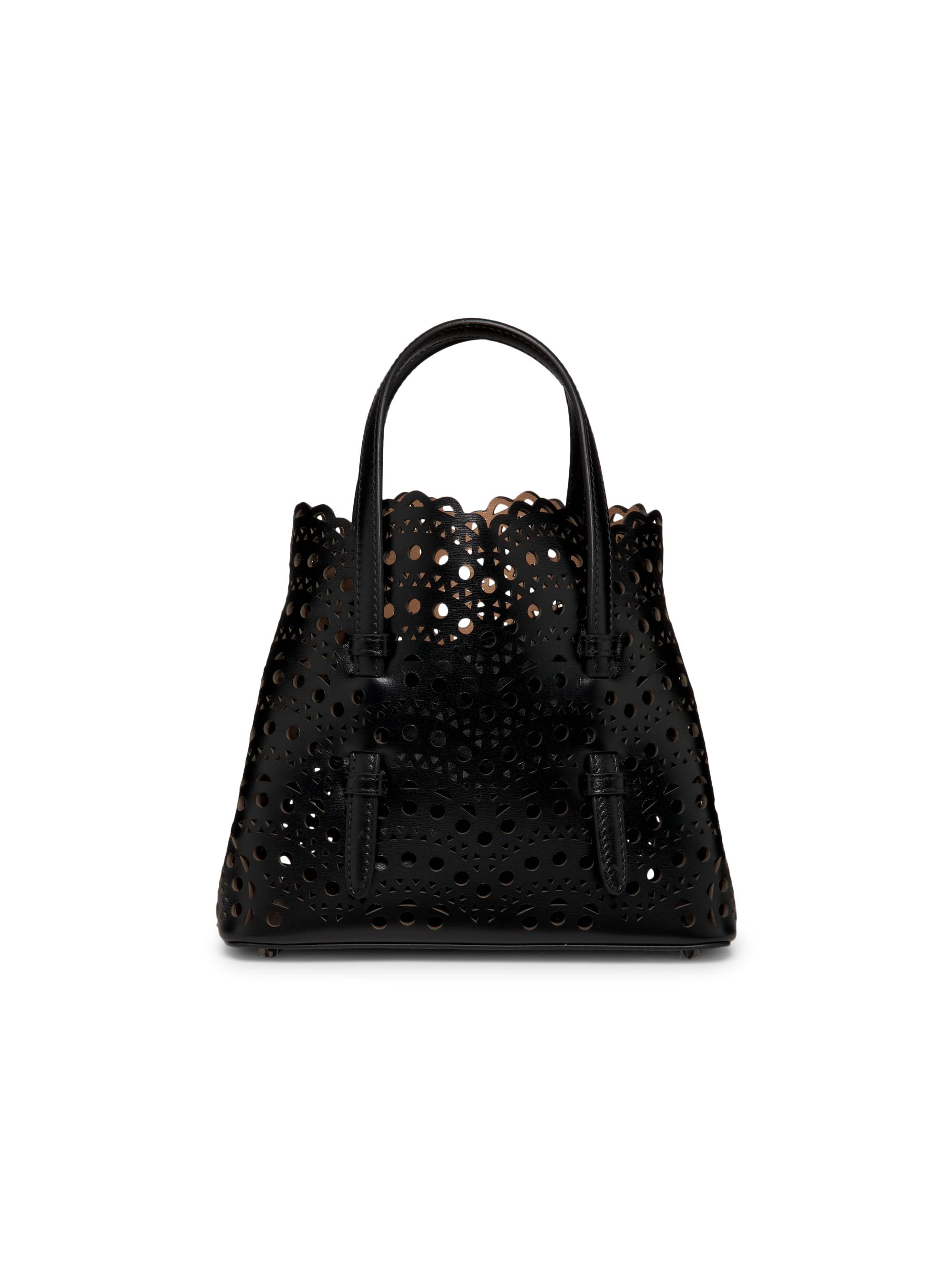Alaïa Mina 20 Wave Perforated Suede Top Handle Bag | Saks Fifth Avenue
