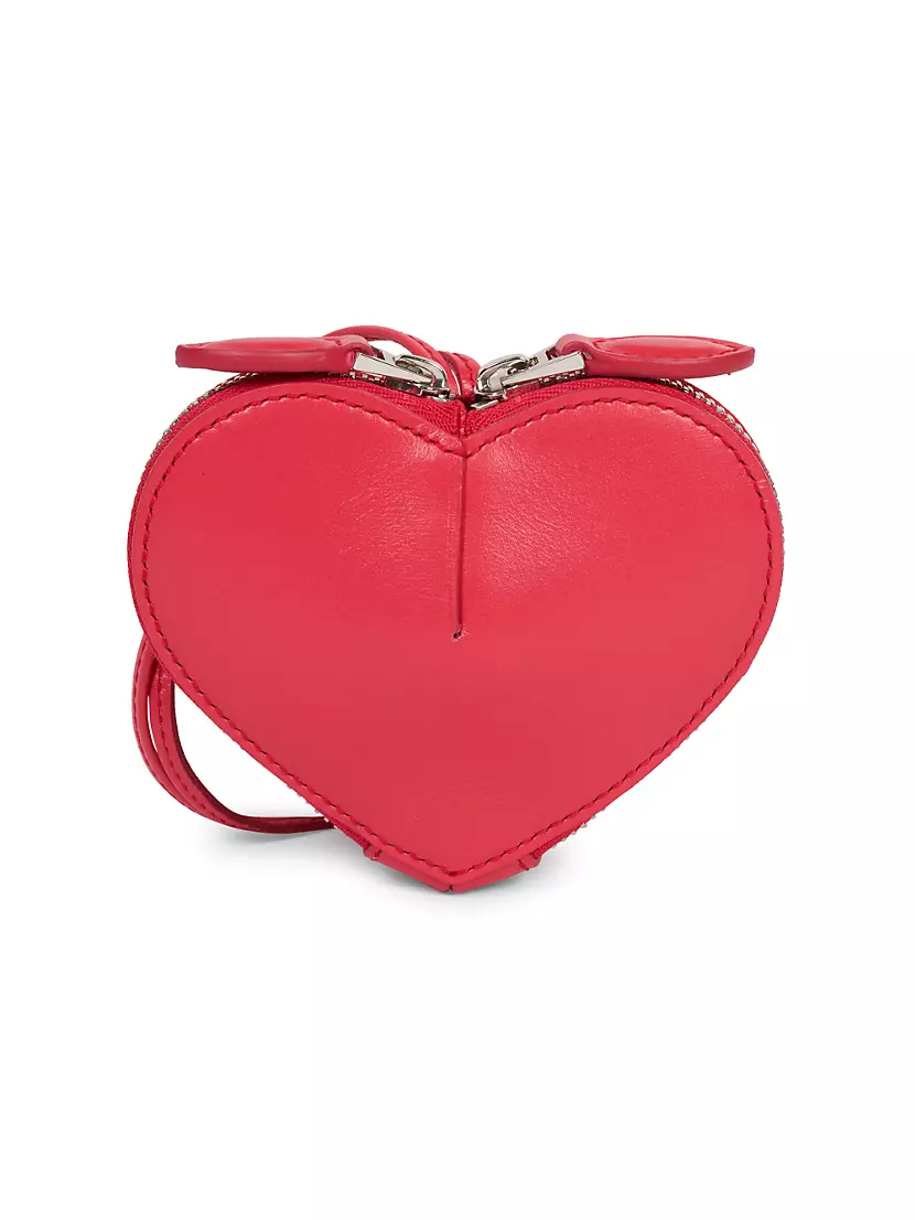 Women's Genuine Leather Luxury Heart Shaped Bag Studded