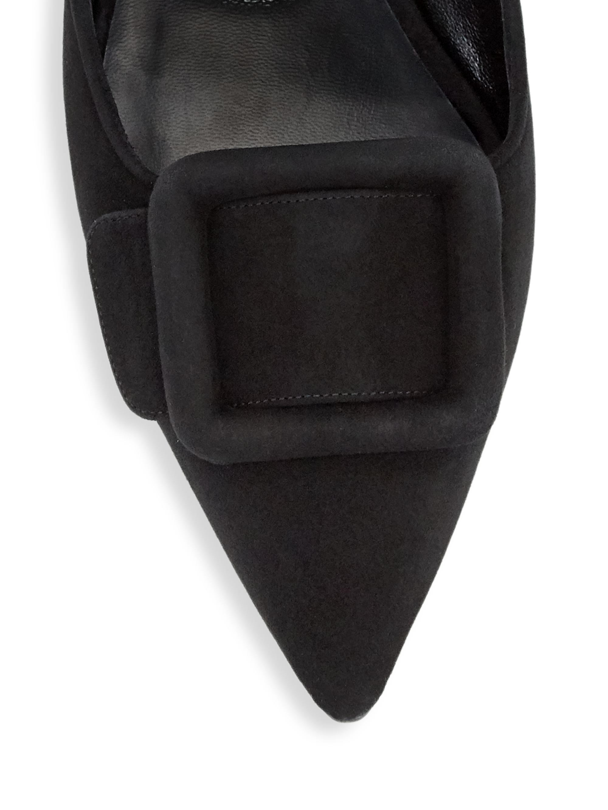 Manolo Blahnik Maysale Suede Flats | Saks Fifth Avenue