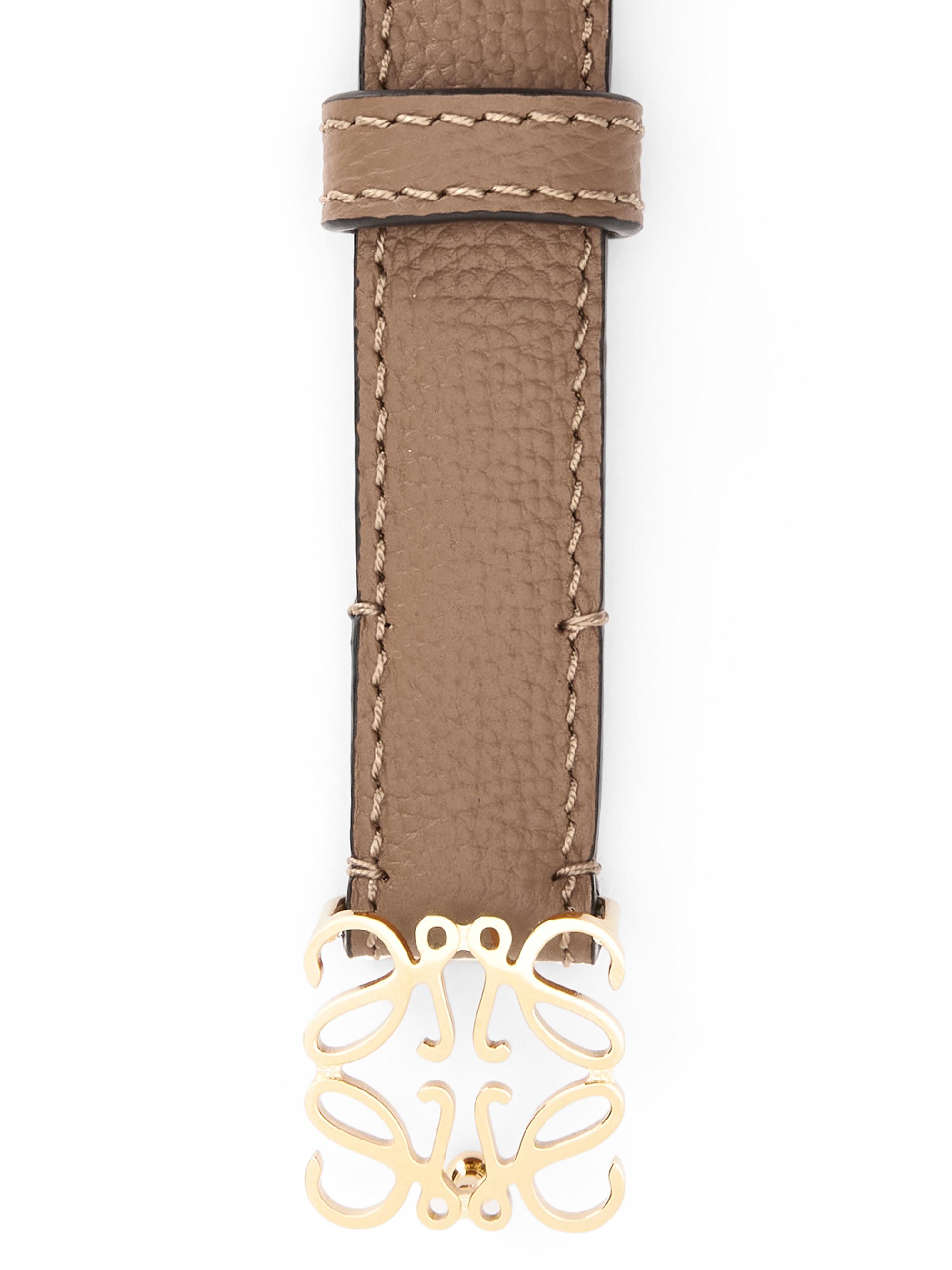 小物 LOEWE Anagram Gold Buckle Leather Belt LOEWE Reversible Anagram Leather Belt | Saks Fifth Avenue